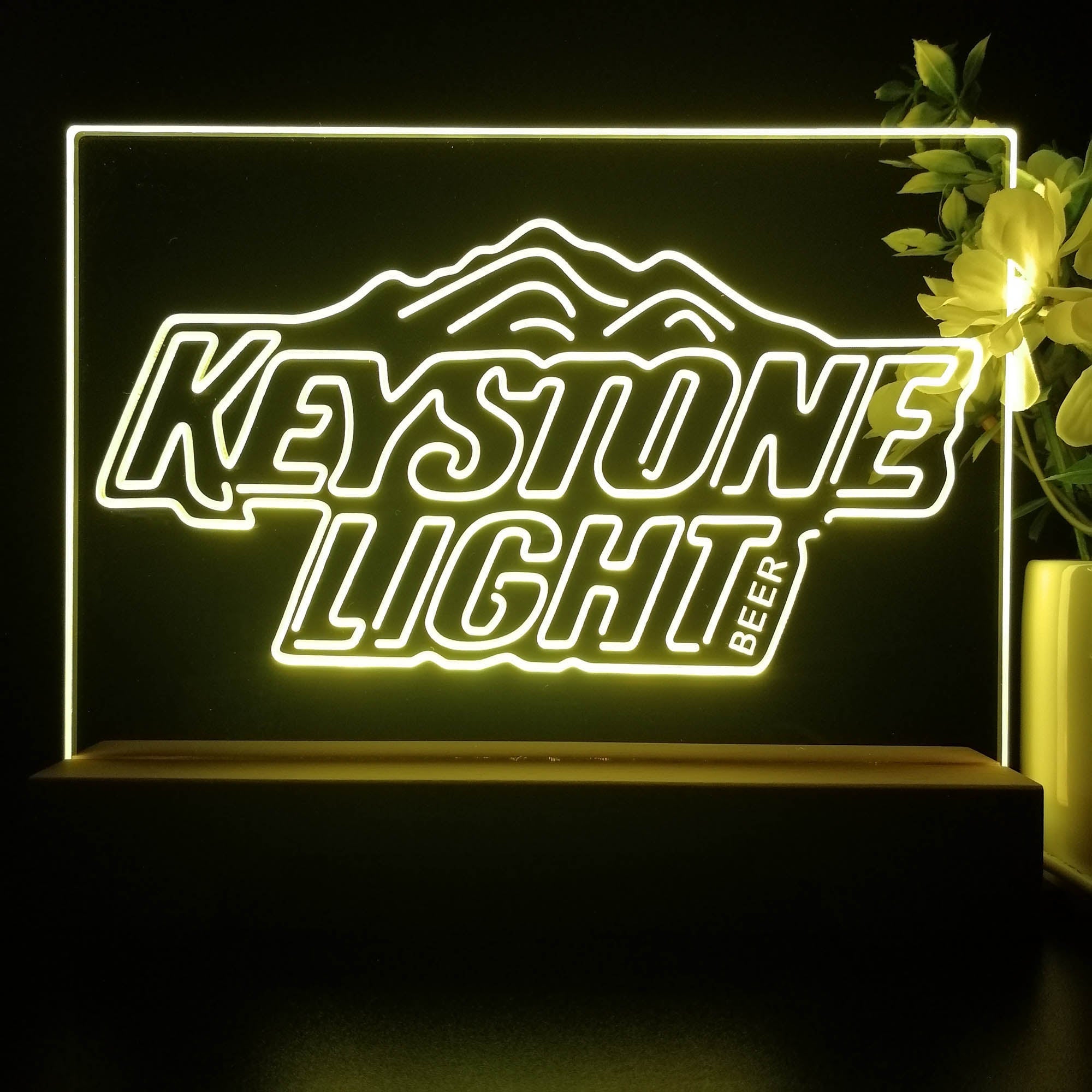 Keystone Light Beer Neon Sign Pub Bar Lamp