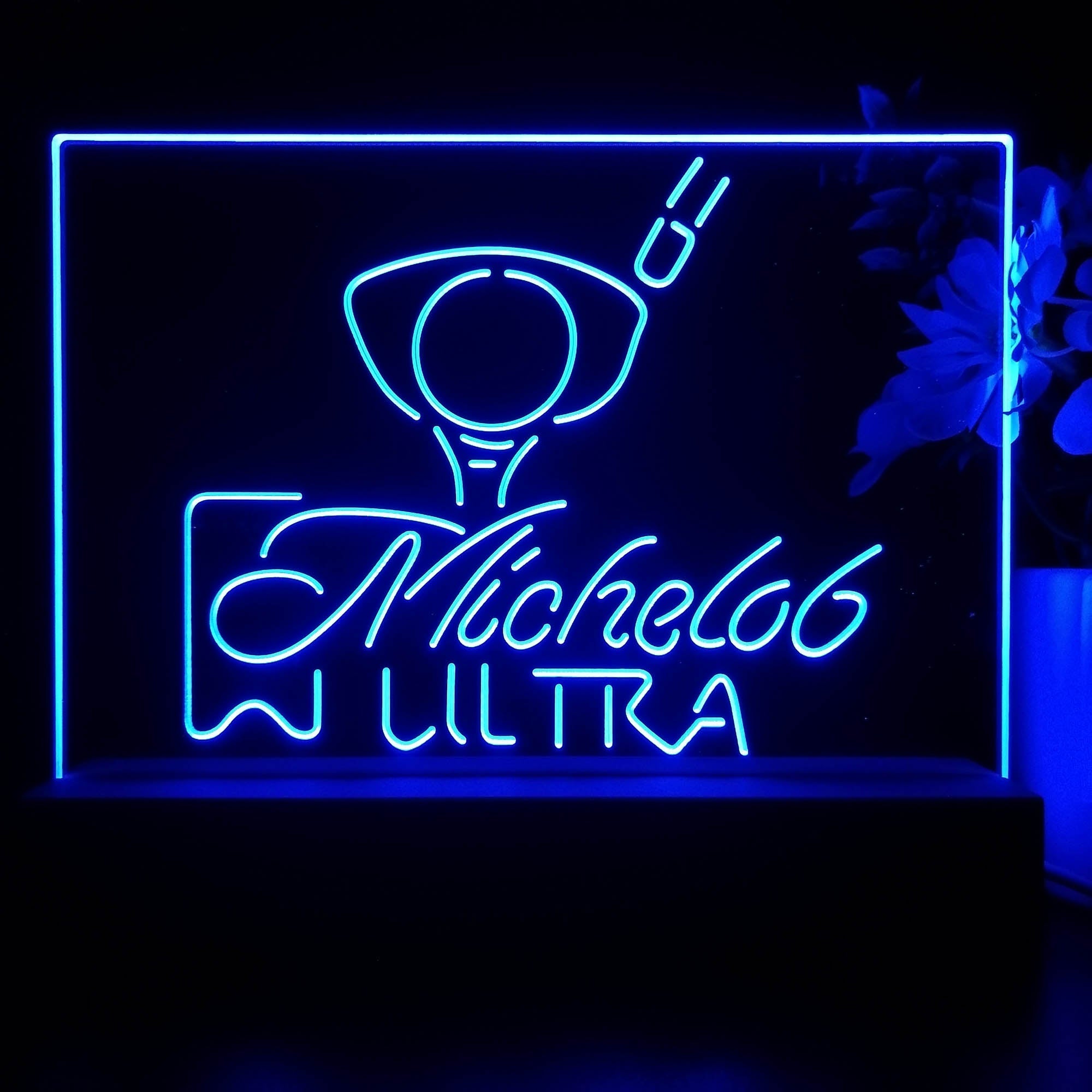 Michelob Ultra Golf Ball Neon Sign Pub Bar Lamp