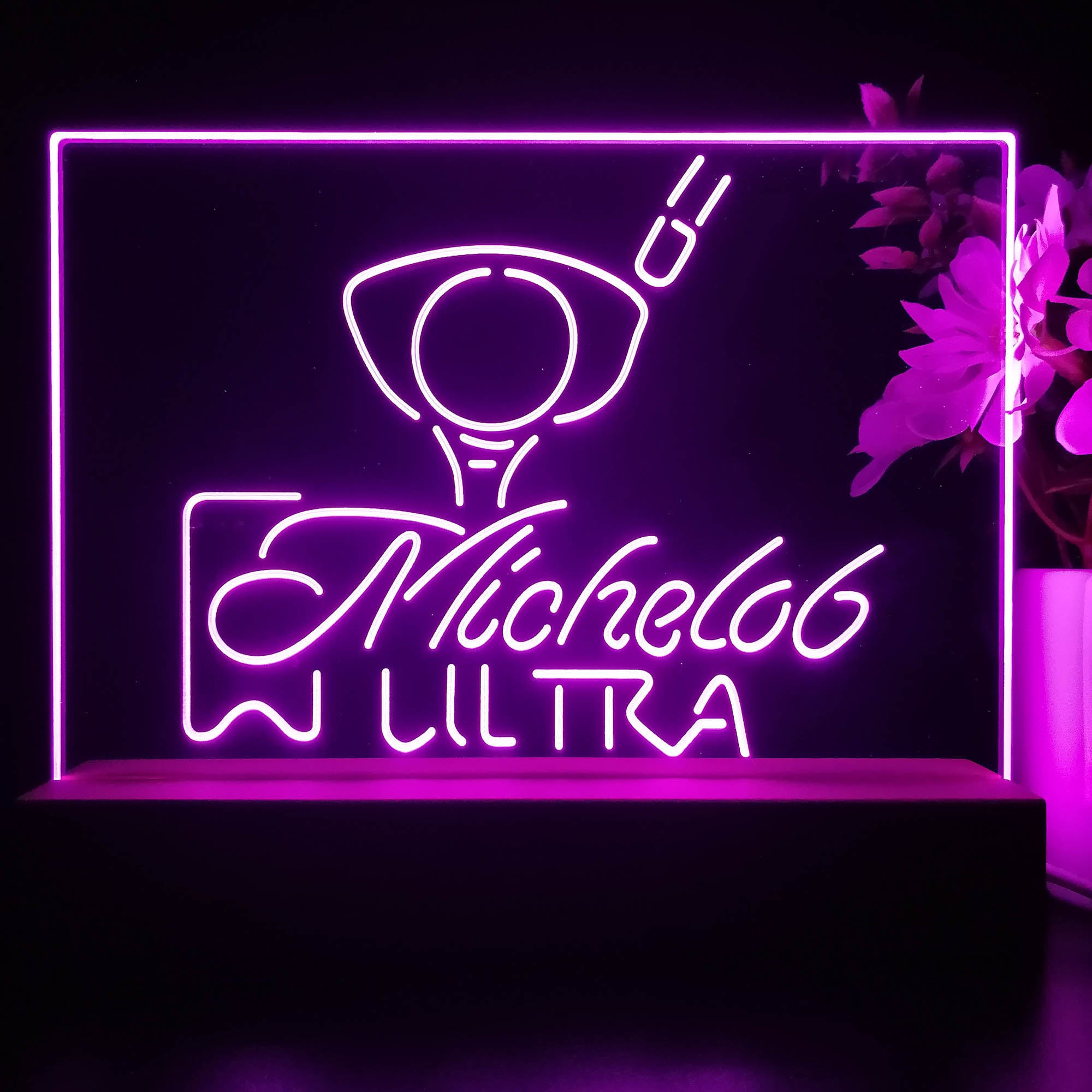 Michelob Ultra Golf Ball Neon Sign Pub Bar Lamp
