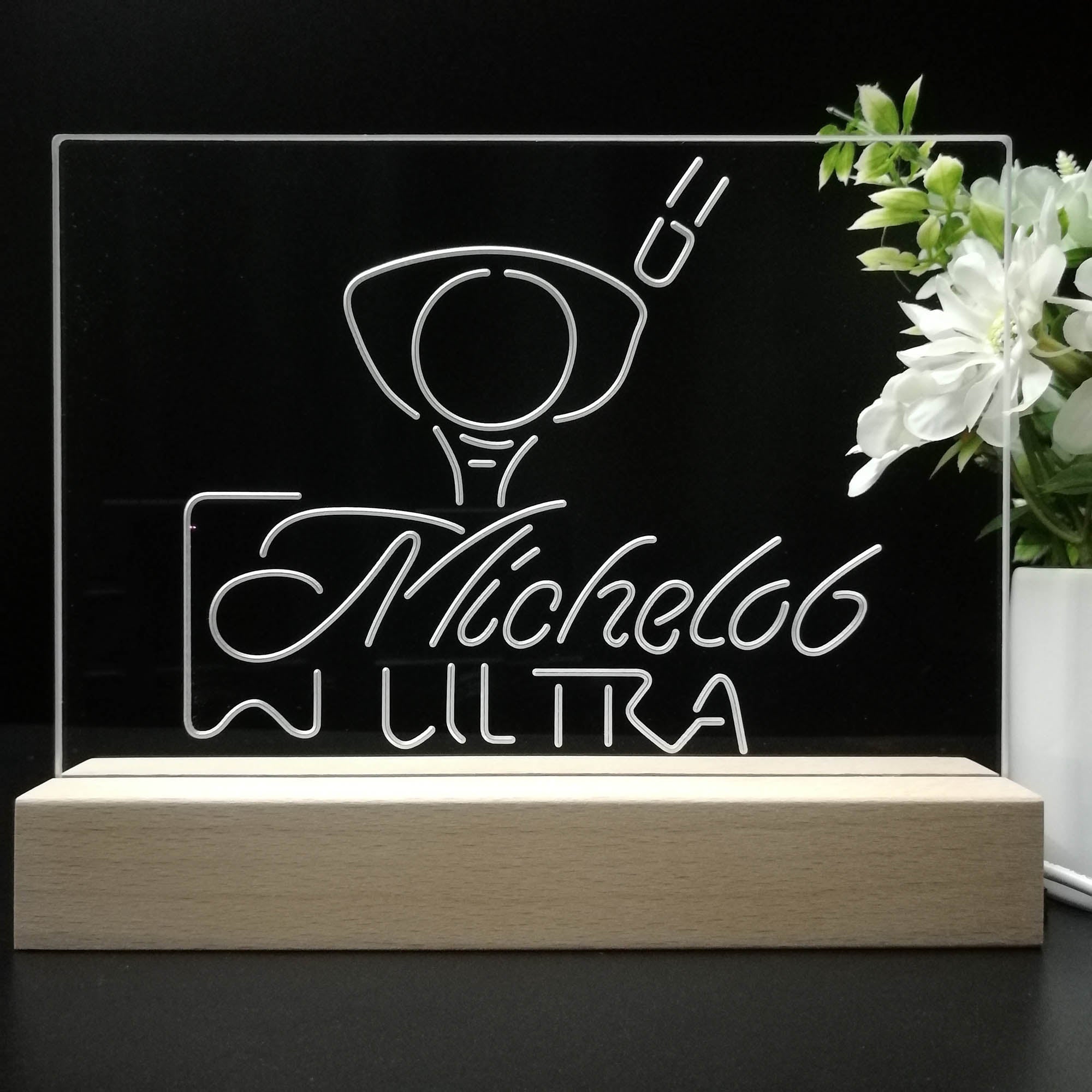 Michelob Ultra Golf Ball Neon Sign Pub Bar Lamp