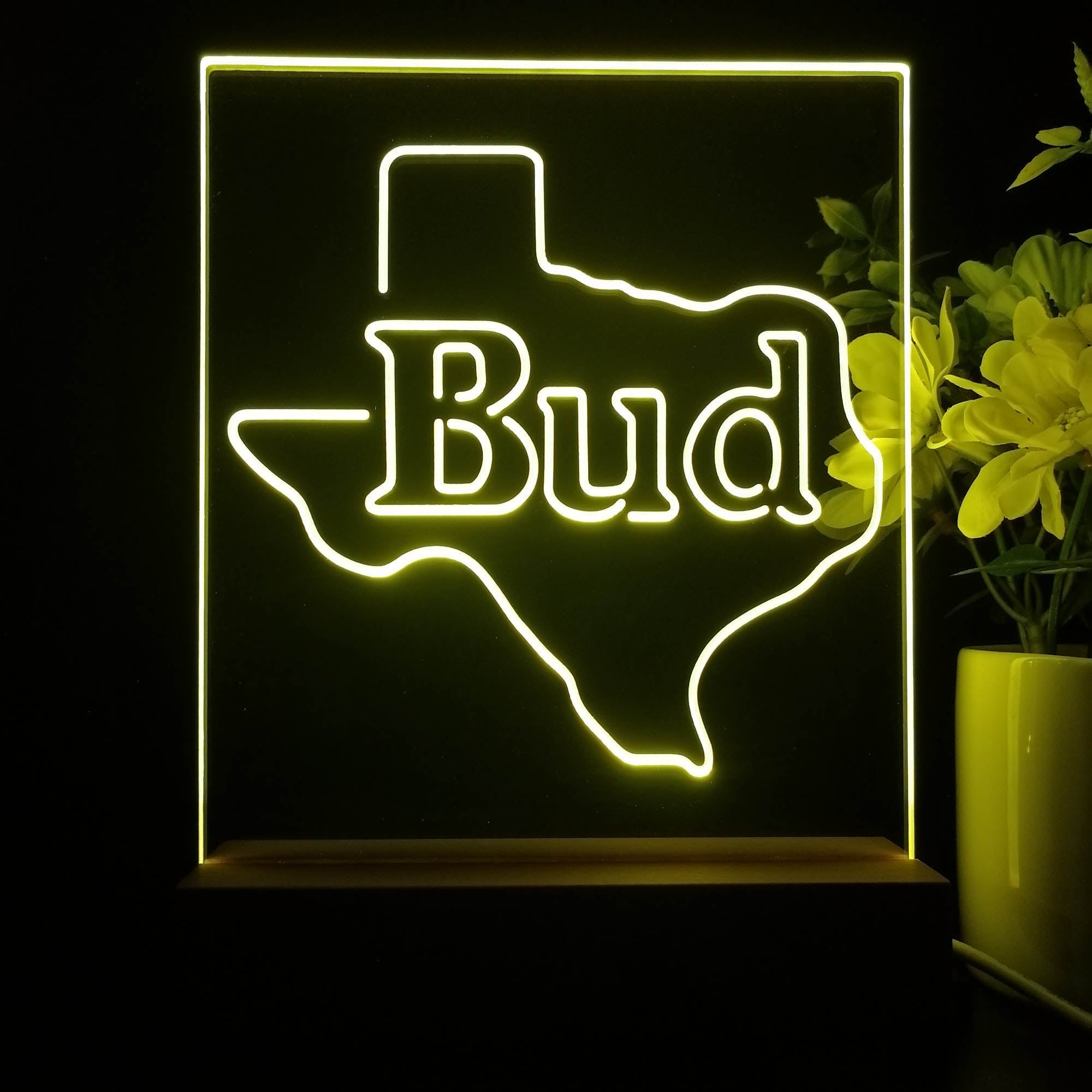 Bud Texsa 3D Illusion Night Light Desk Lamp