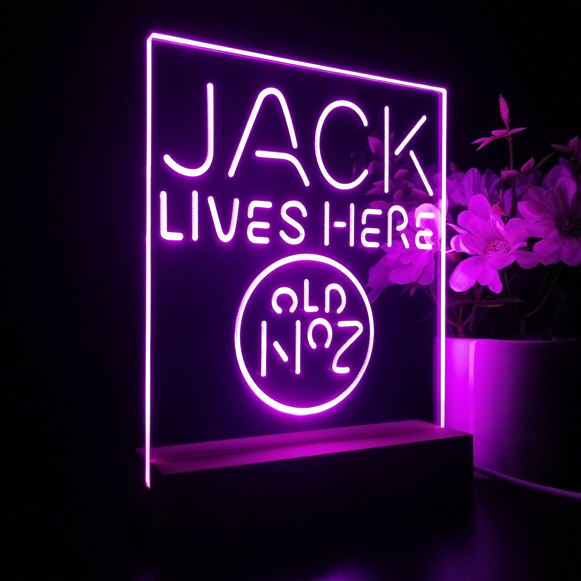 Jack Lives Here 3D Illusion Night Light Desk Lamp