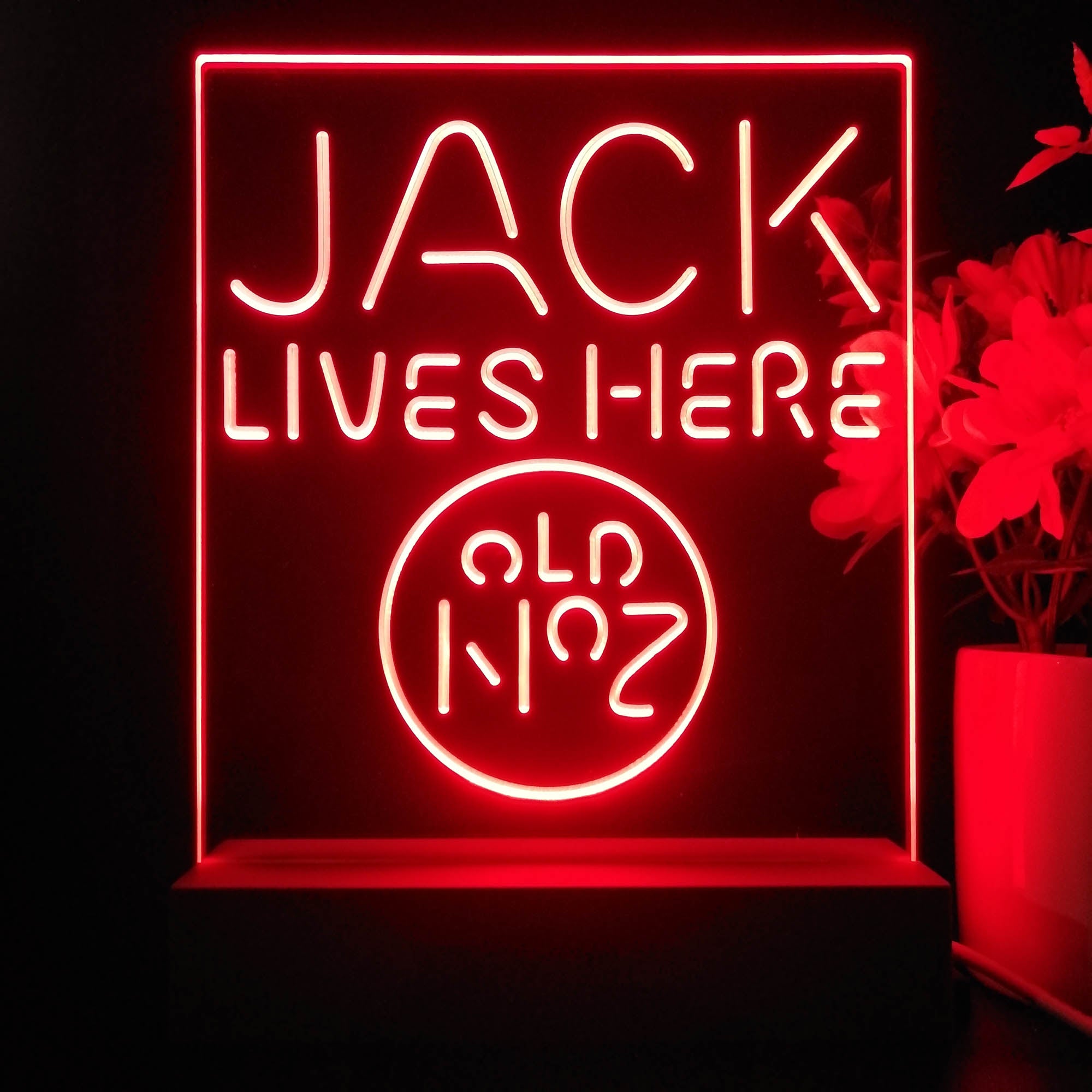 Jack Lives Here 3D Illusion Night Light Desk Lamp
