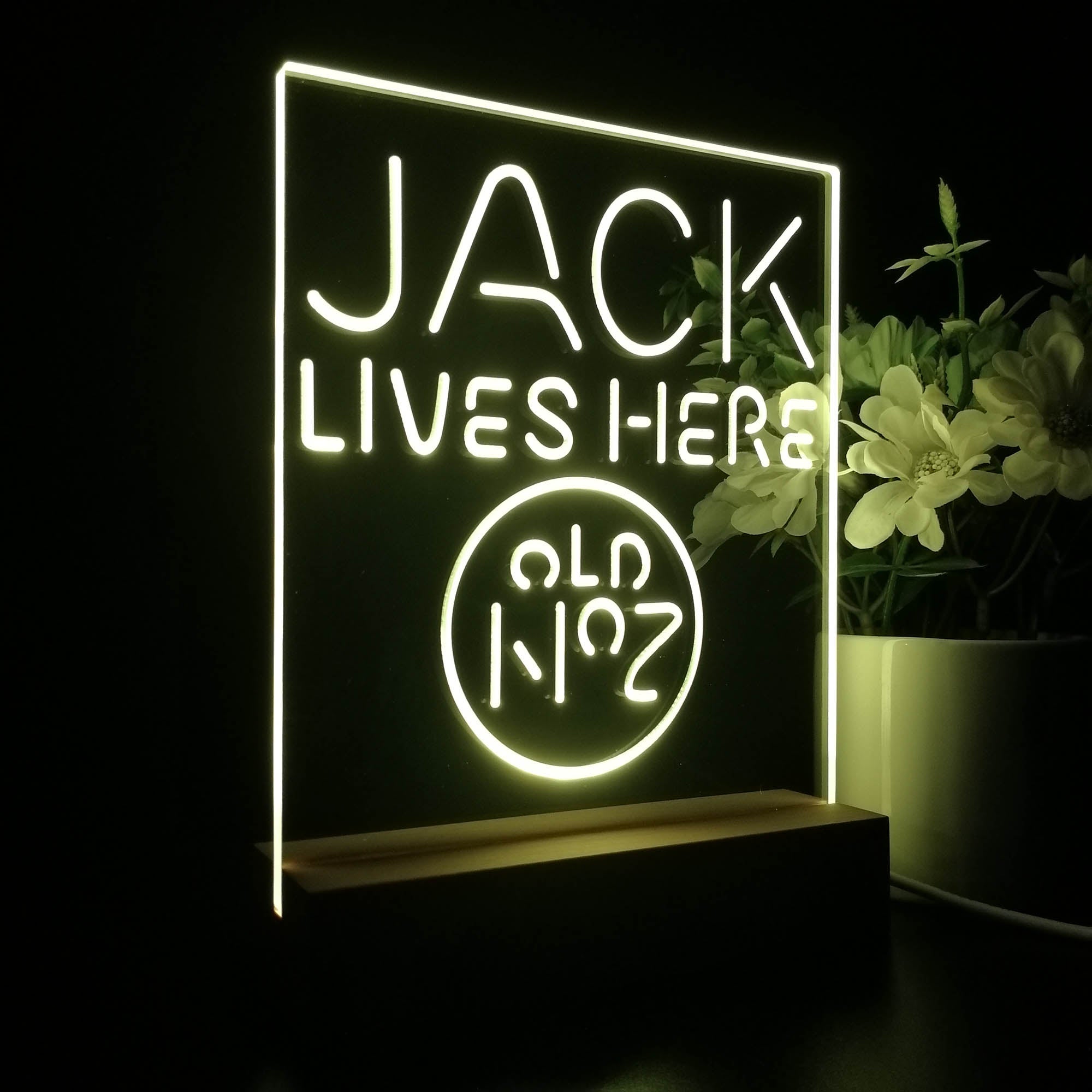 Jack Lives Here 3D Illusion Night Light Desk Lamp