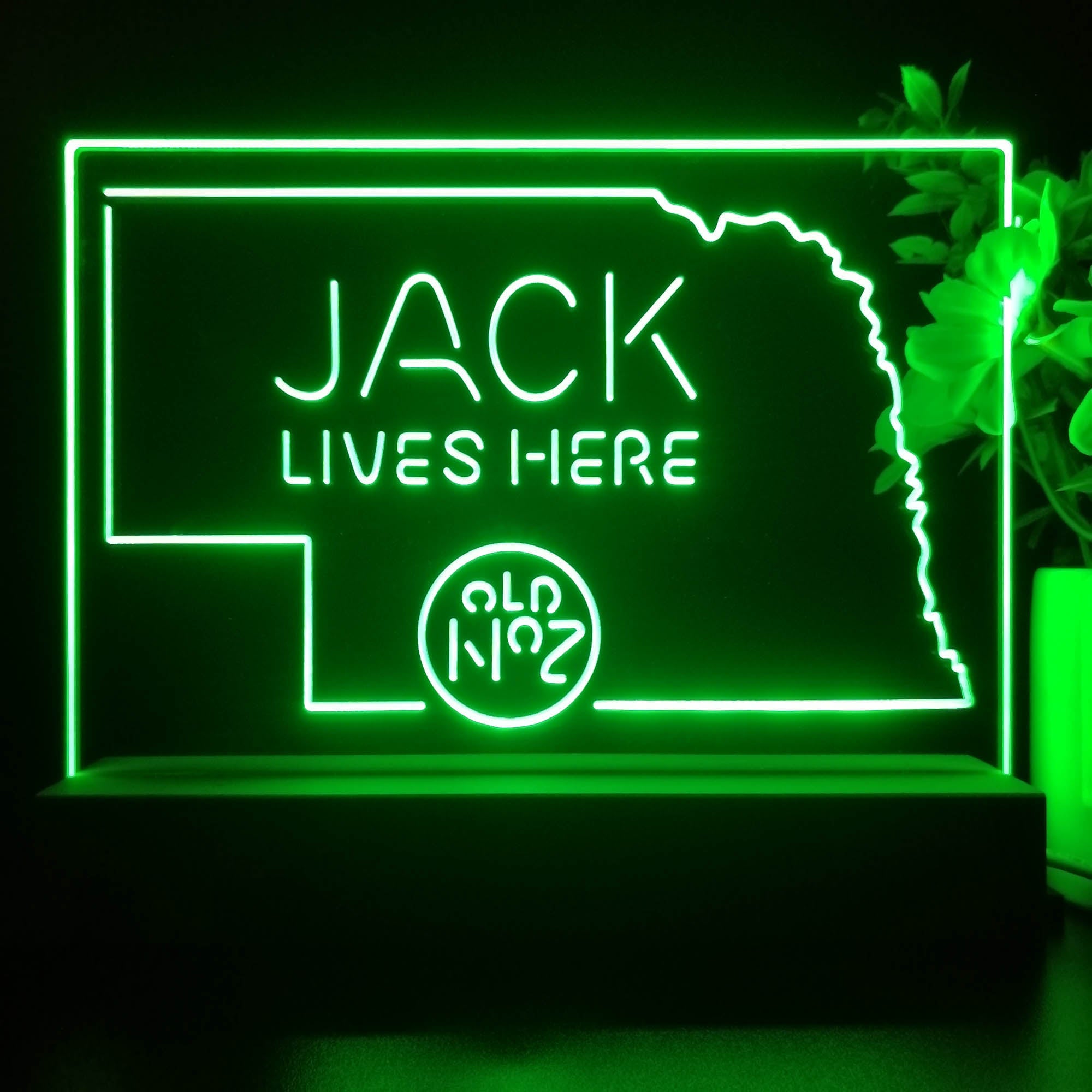 Nebraska Jack Lives Neon Sign Pub Bar Lamp