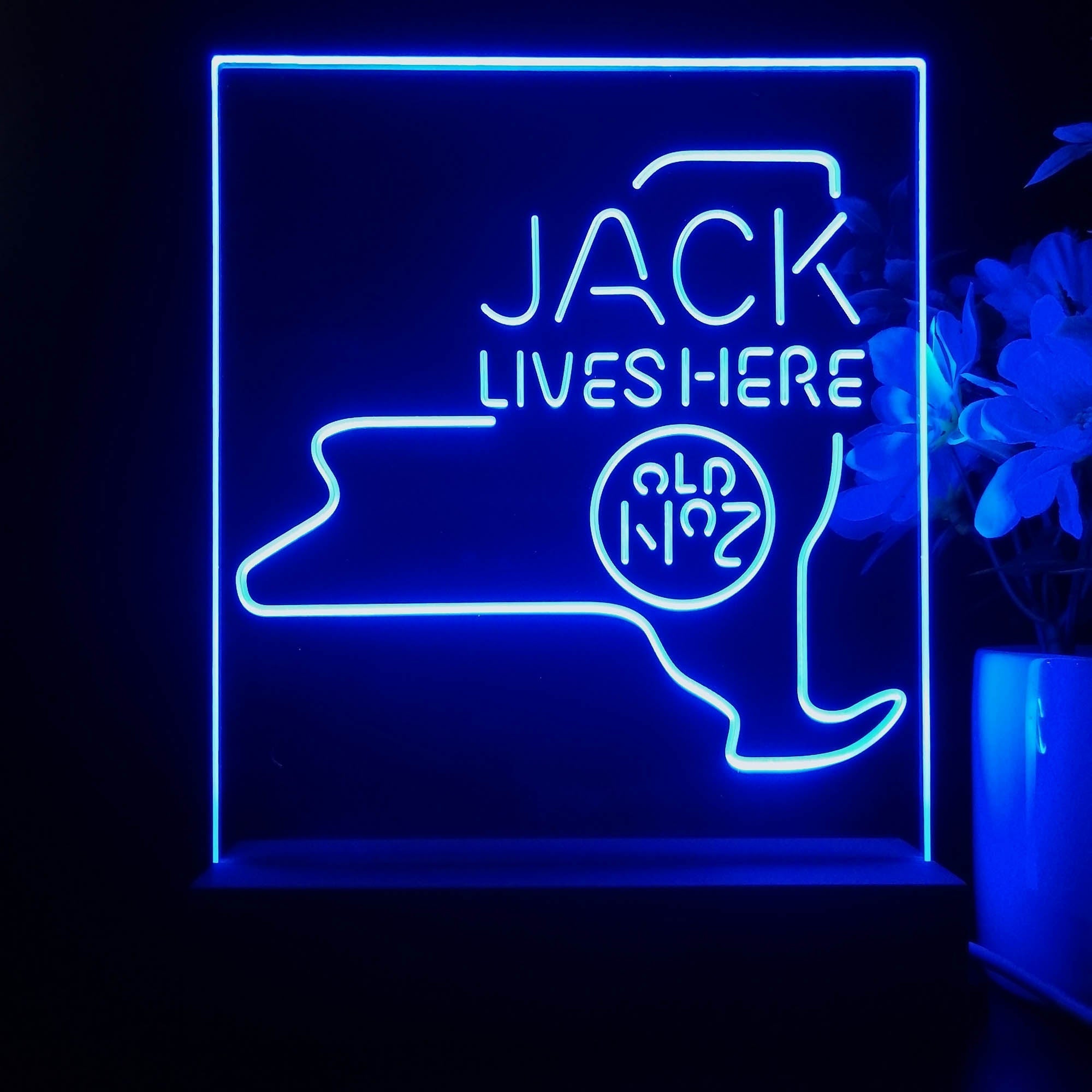 New York Jack Lives Here 3D Illusion Night Light Desk Lamp