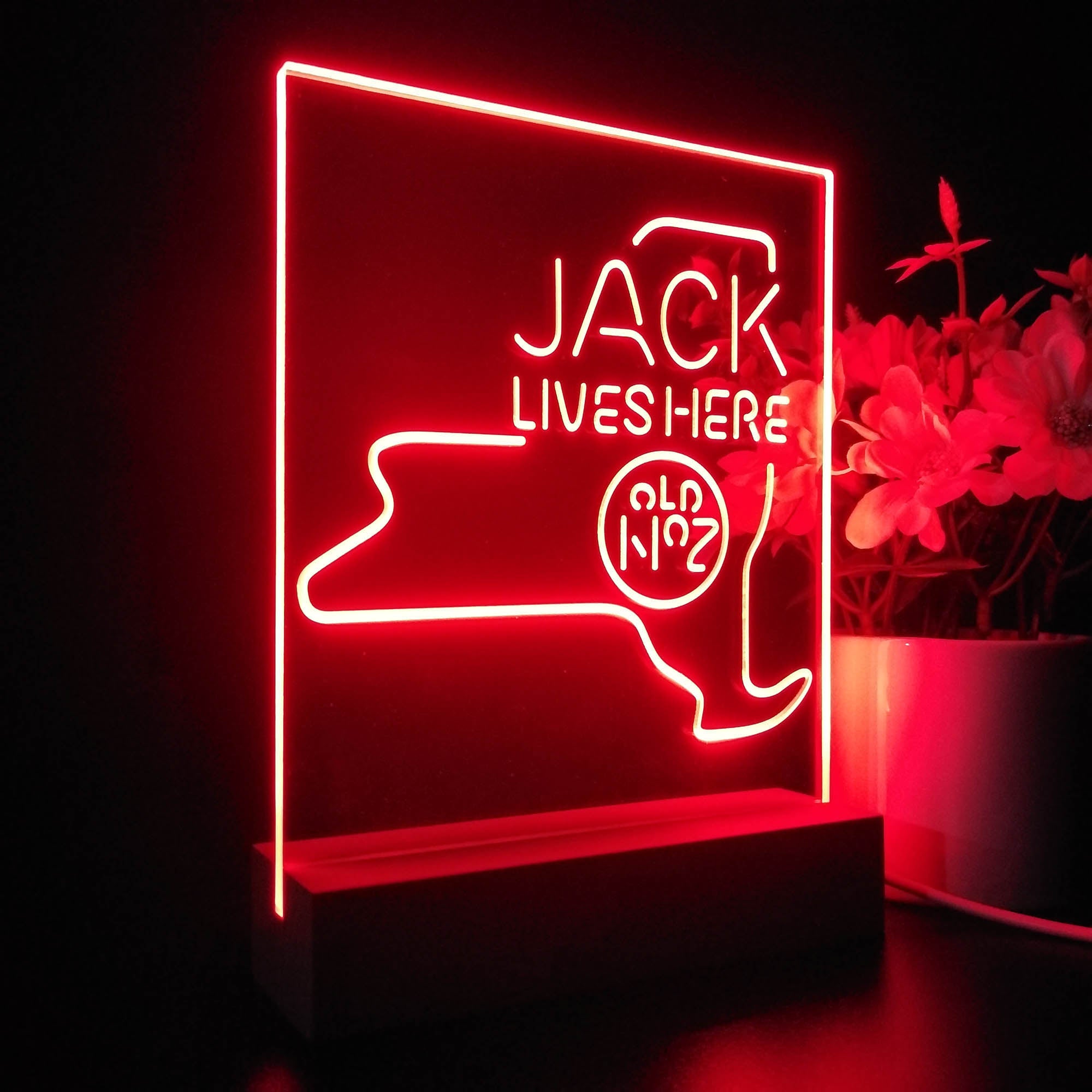 New York Jack Lives Here 3D Illusion Night Light Desk Lamp