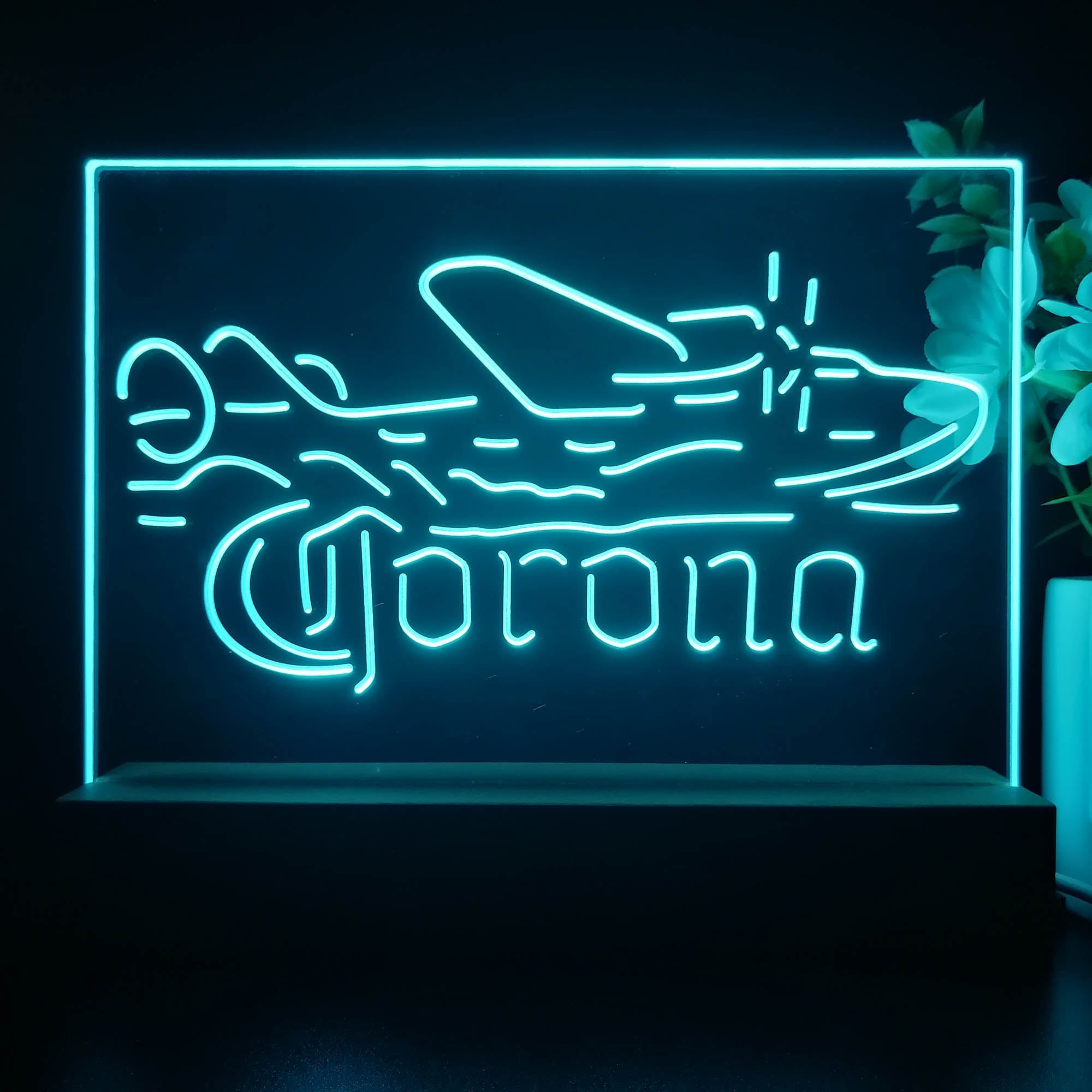 Corona Seaplane Hydroplane Neon Sign Pub Bar Lamp