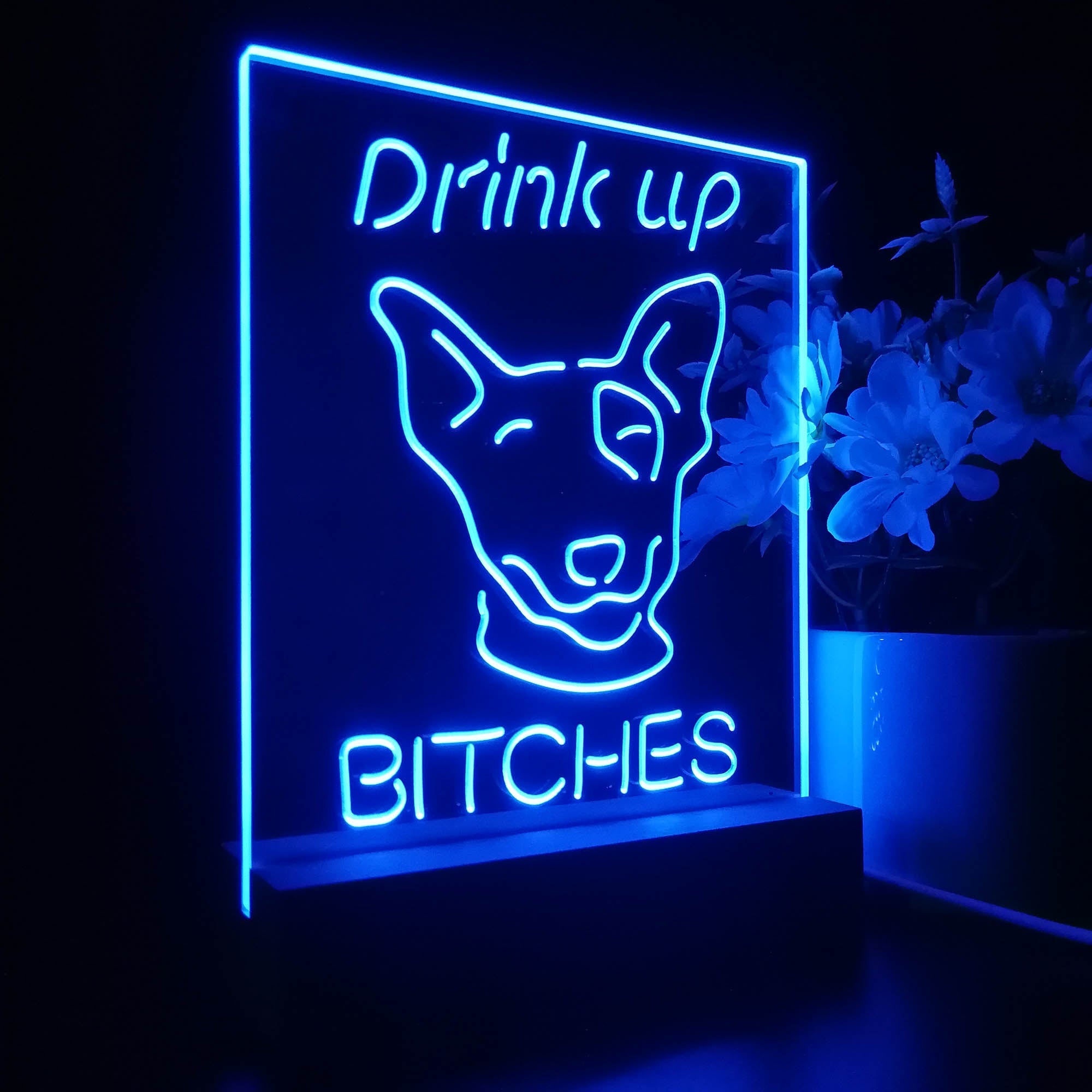 Bud Light Drink Up Mackenzie Night Light Neon Pub Bar Lamp