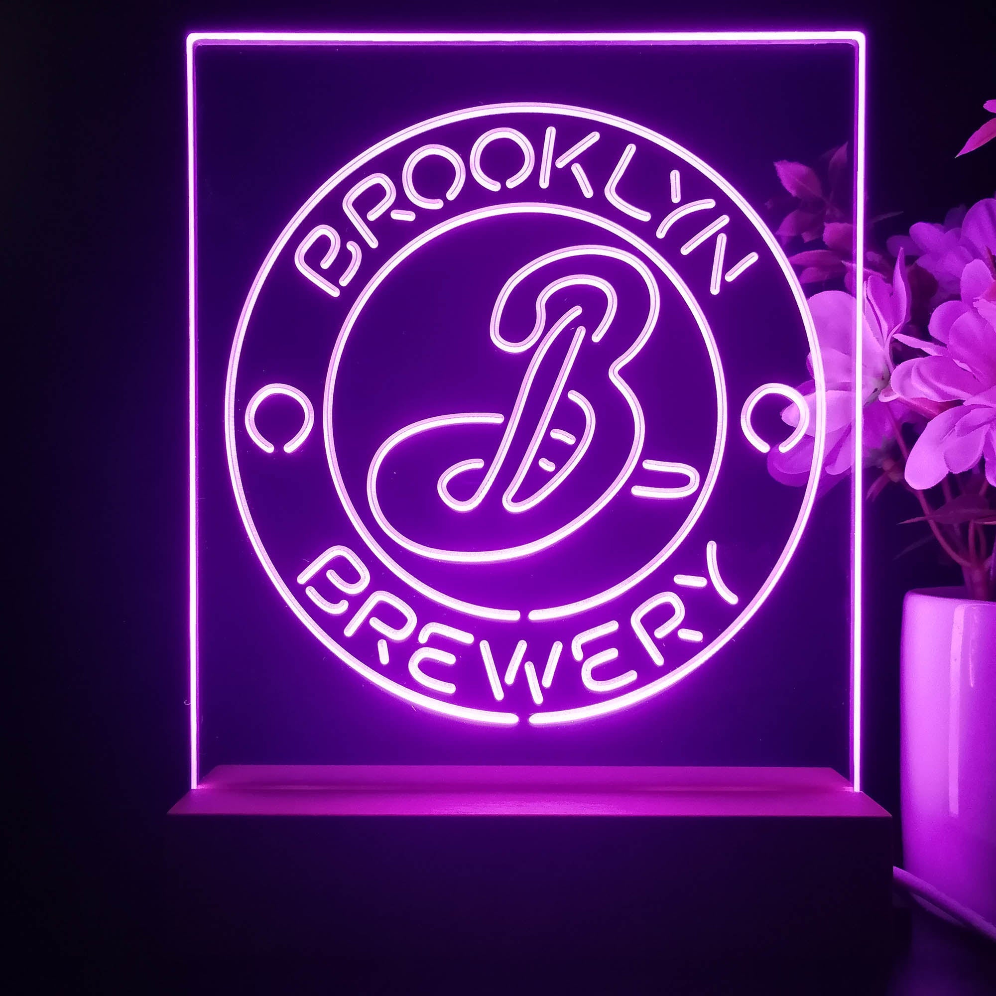 Brooklyn Brewery 3D Illusion Night Light Desk Lamp