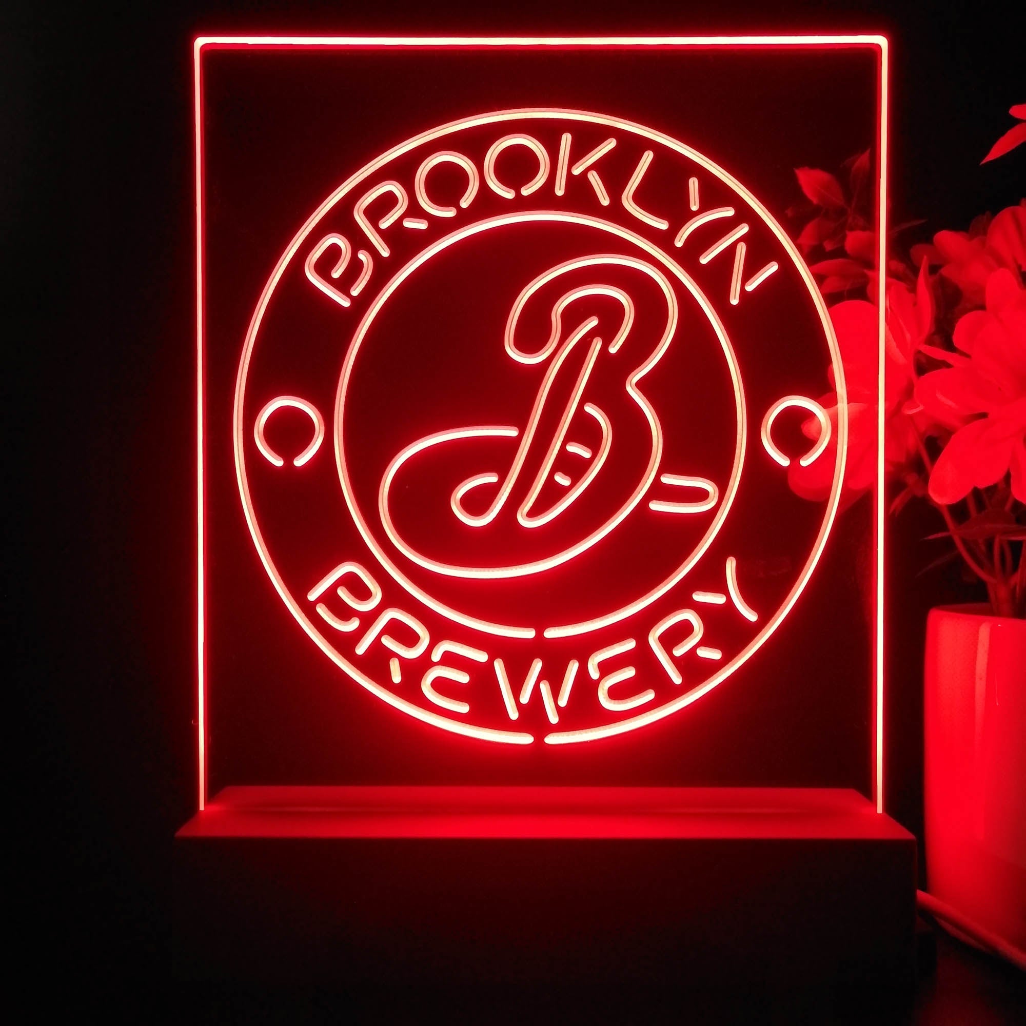 Brooklyn Brewery 3D Illusion Night Light Desk Lamp