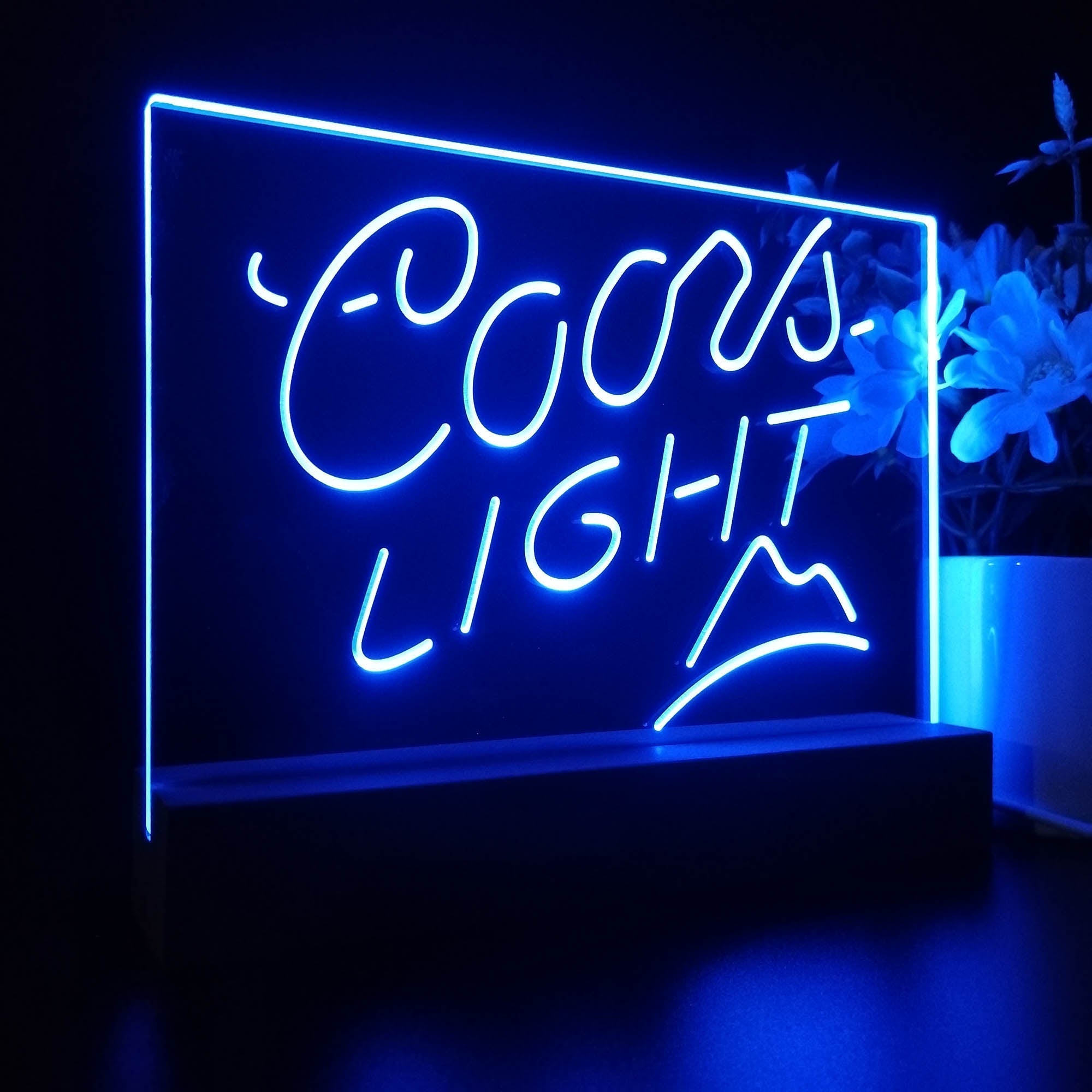 Coors Light Mountain Bar Neon Sign Pub Bar Lamp