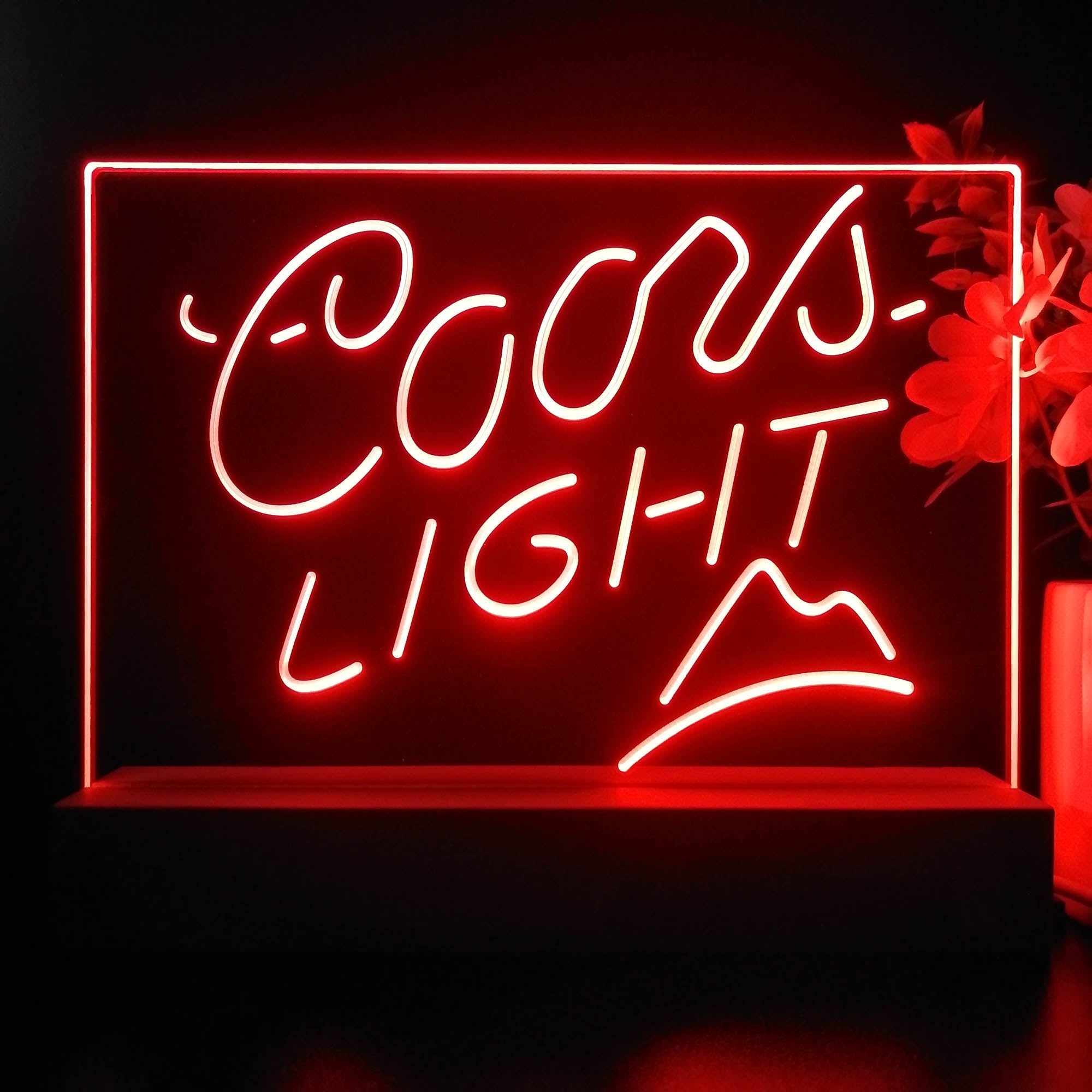 Coors Light Mountain Bar Neon Sign Pub Bar Lamp
