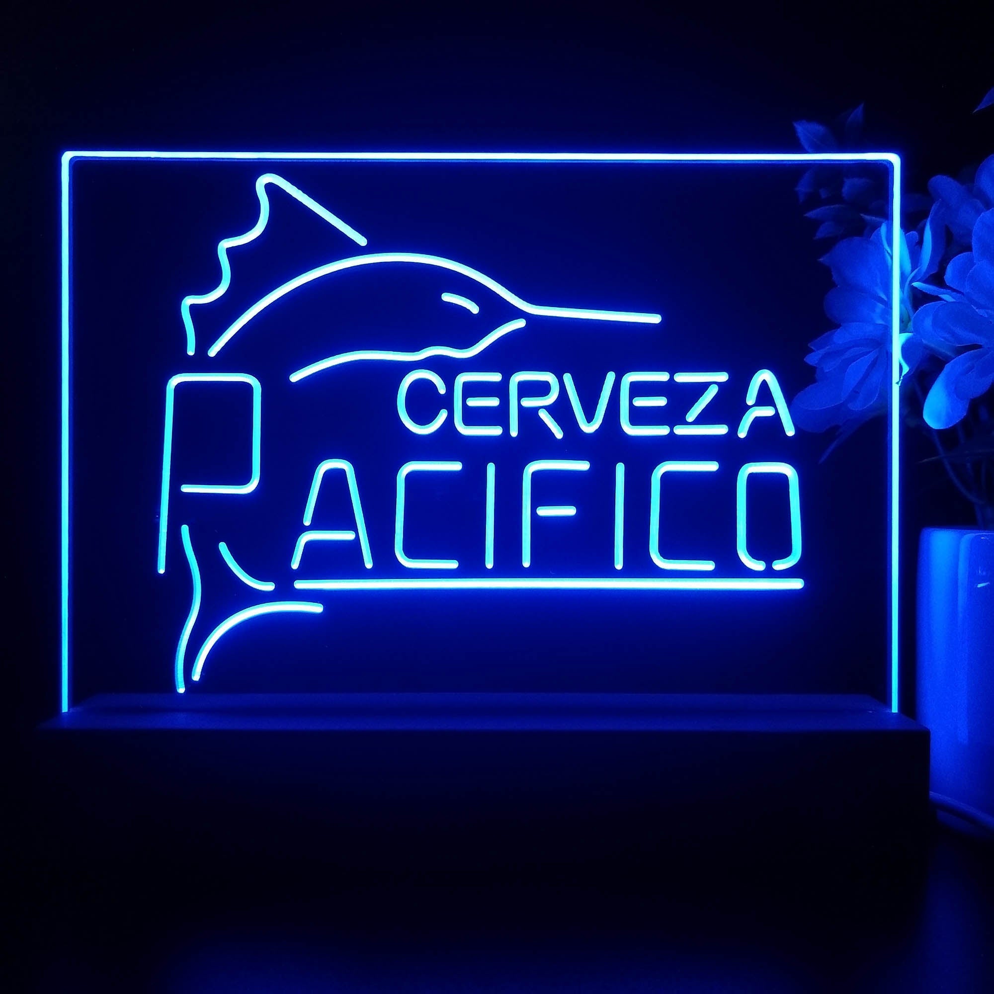 Cerveza Pacifico Large Marlin Neon Sign Pub Bar Lamp