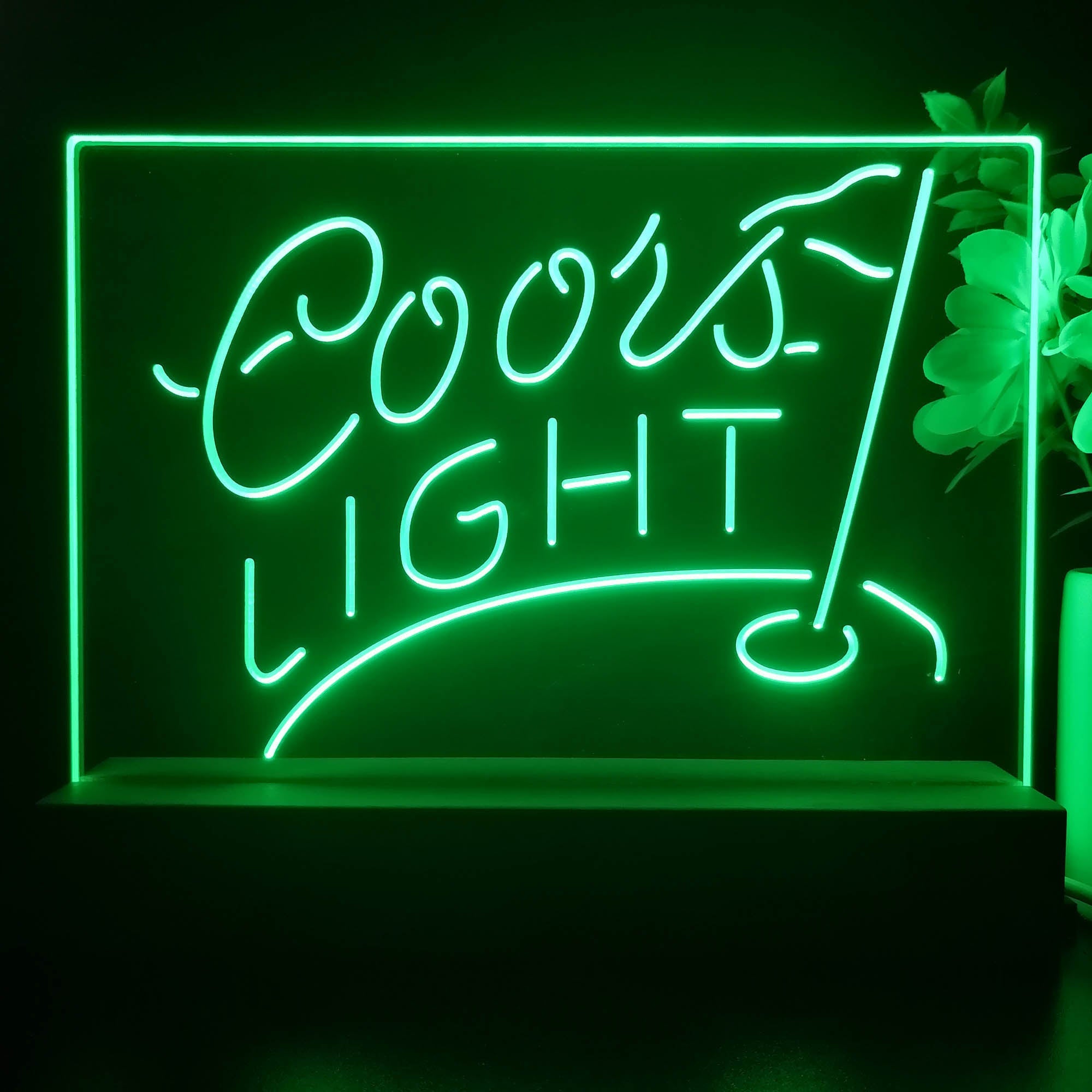 Coors Light Golf Neon Sign Pub Bar Lamp