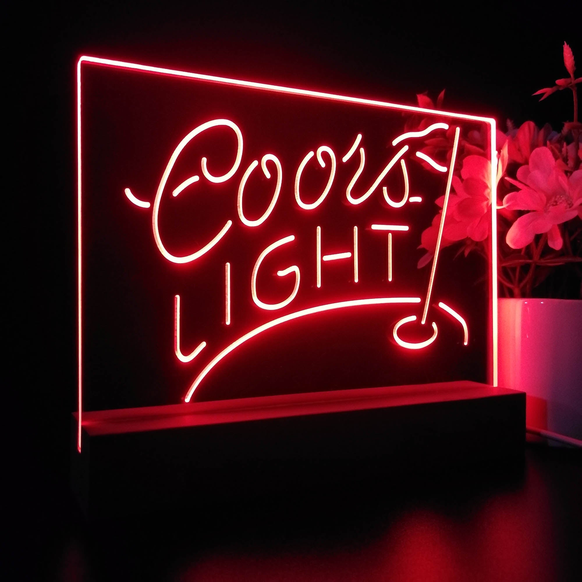 Coors Light Golf Neon Sign Pub Bar Lamp