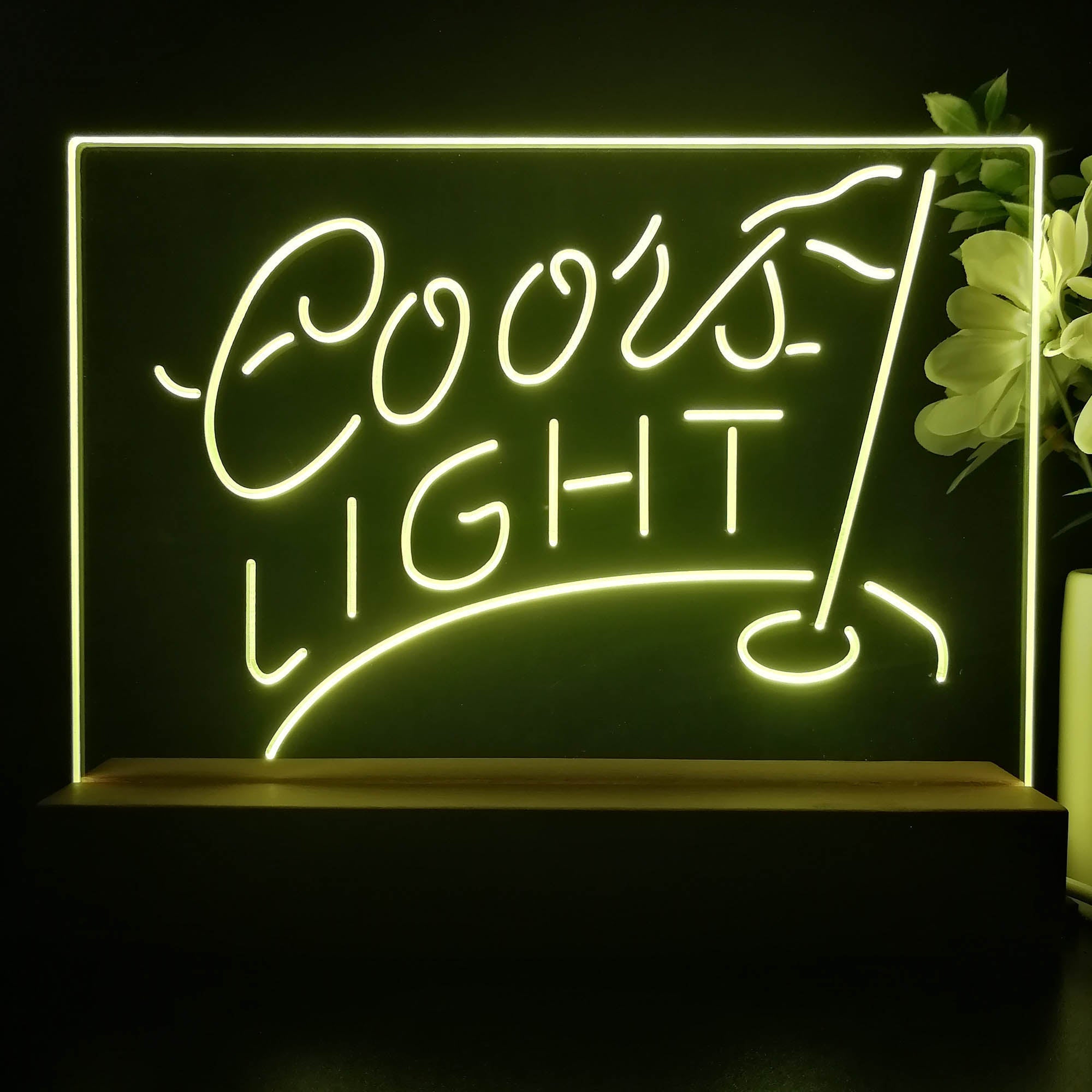 Coors Light Golf Neon Sign Pub Bar Lamp