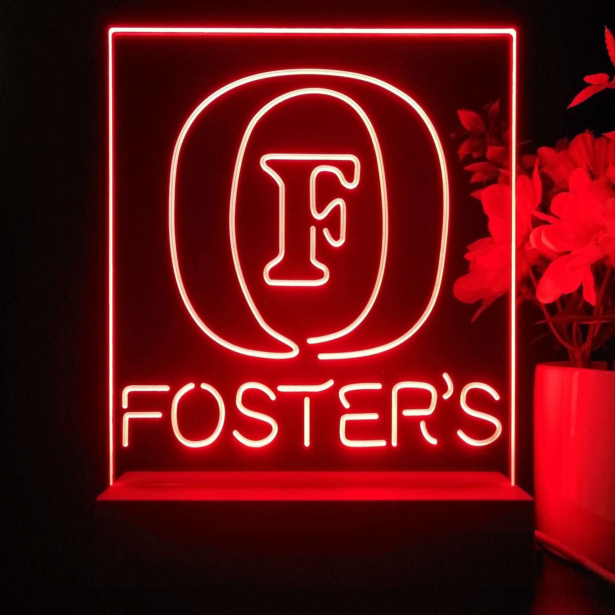 Foster's Beer 3D Illusion Night Light Desk Lamp