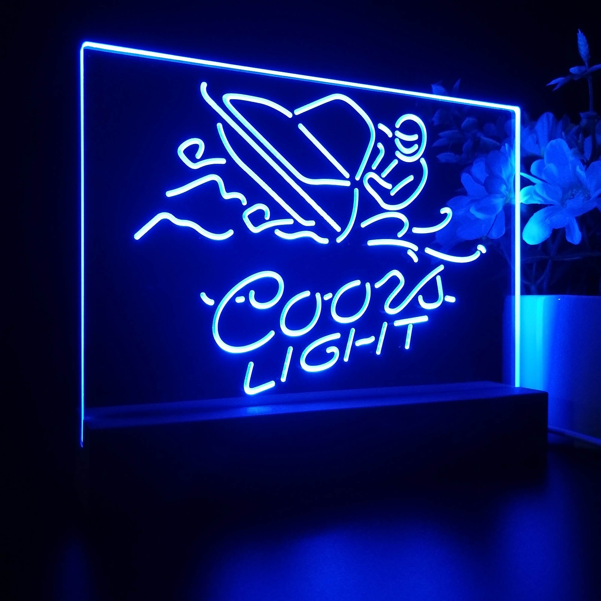 Coors Light Snowmobile Neon Sign Pub Bar Lamp
