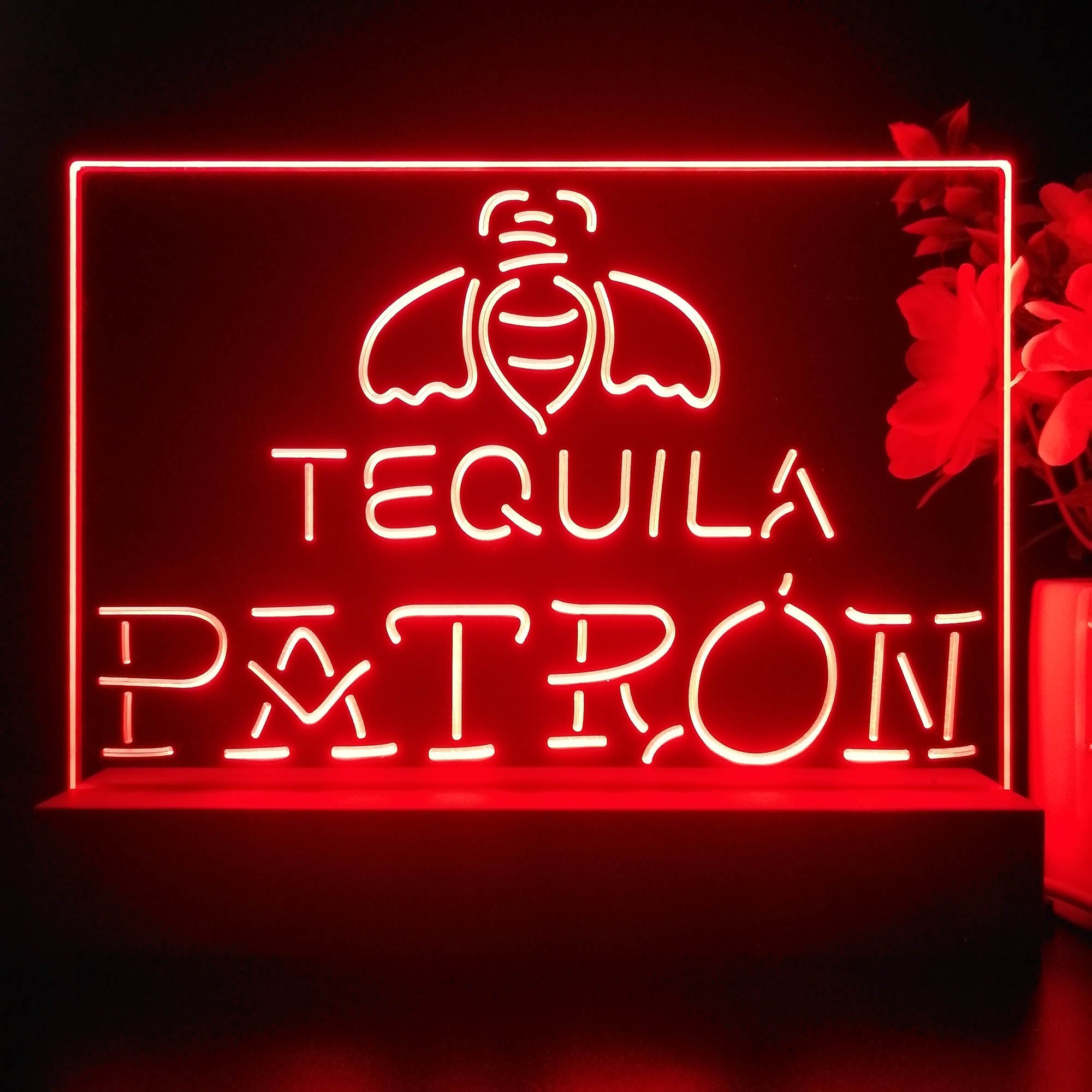 Patrons Tequilas Neon Sign Pub Bar Lamp