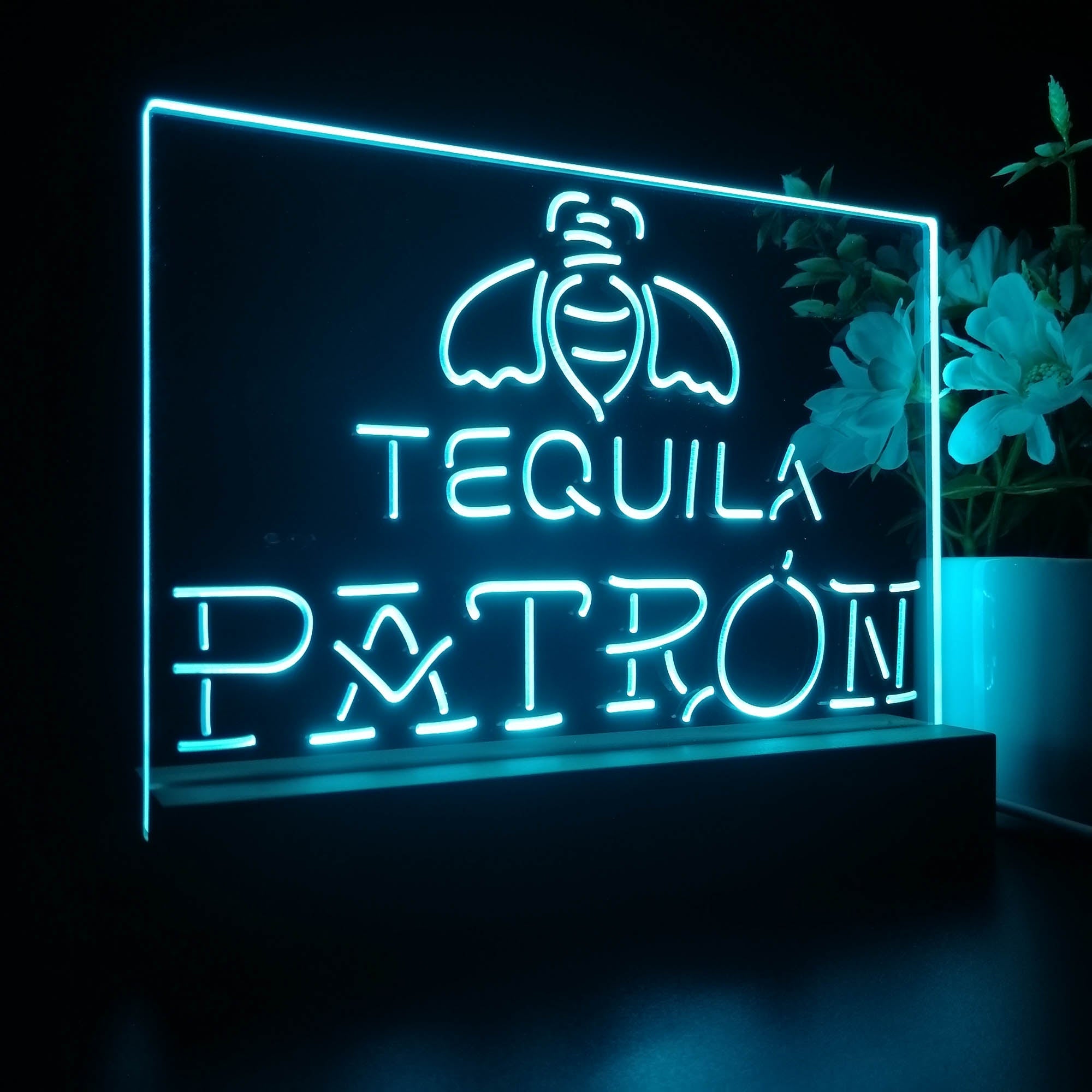 Patrons Tequilas Neon Sign Pub Bar Lamp