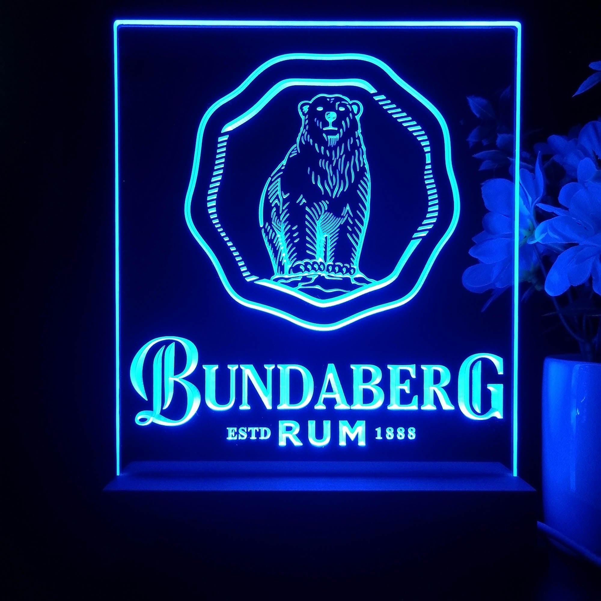 Bundaberg Rum 3D Illusion Night Light Desk Lamp