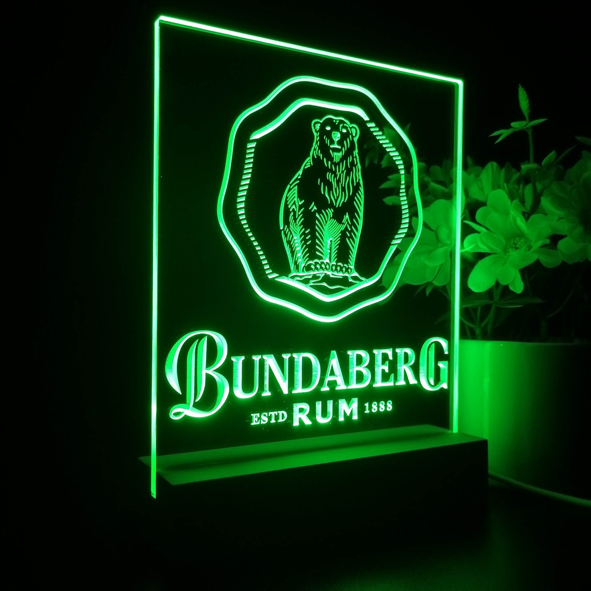 Bundaberg Rum 3D Illusion Night Light Desk Lamp