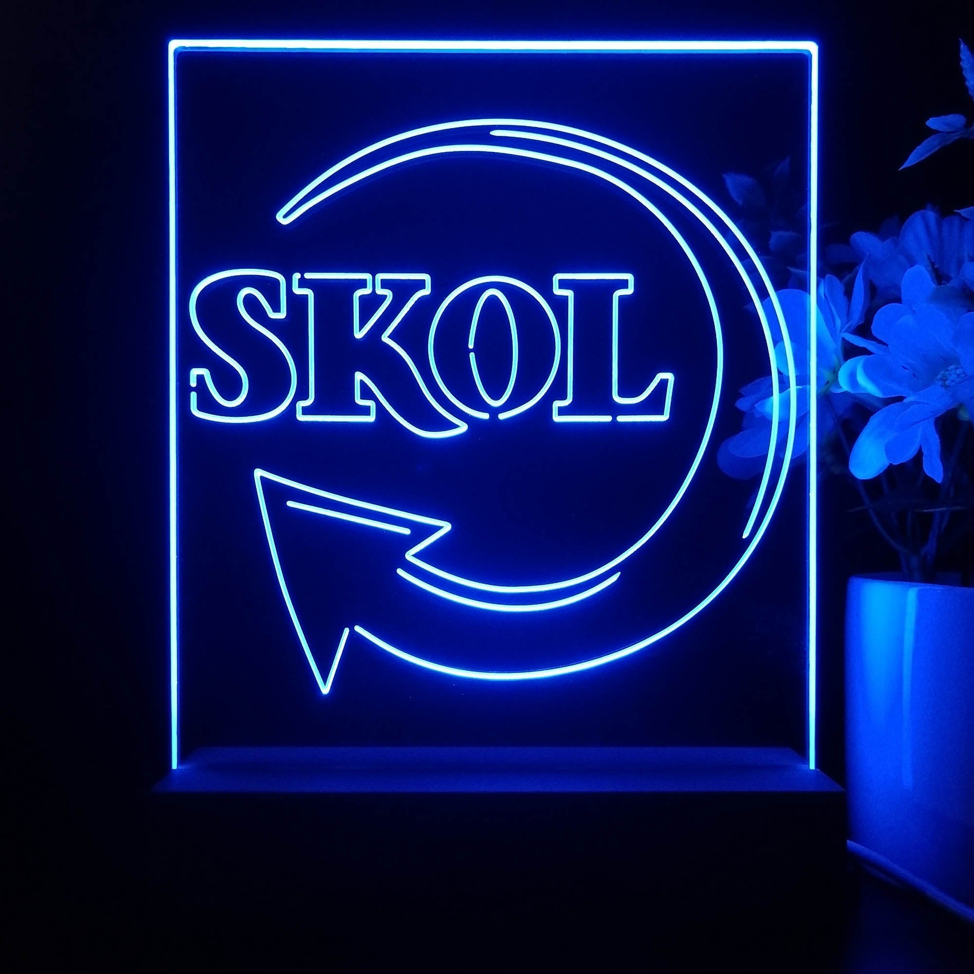 SKOL Bar 3D Illusion Night Light Desk Lamp