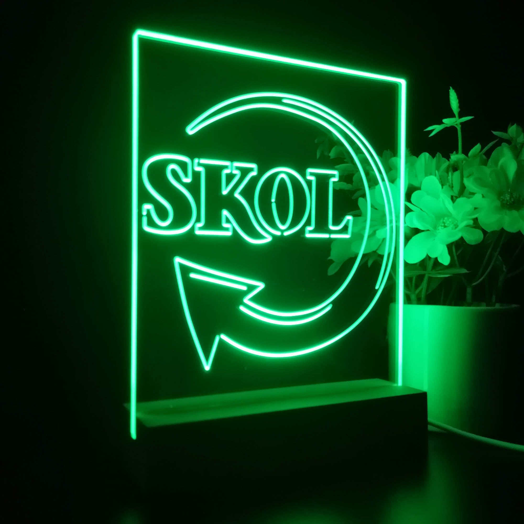 SKOL Bar 3D Illusion Night Light Desk Lamp