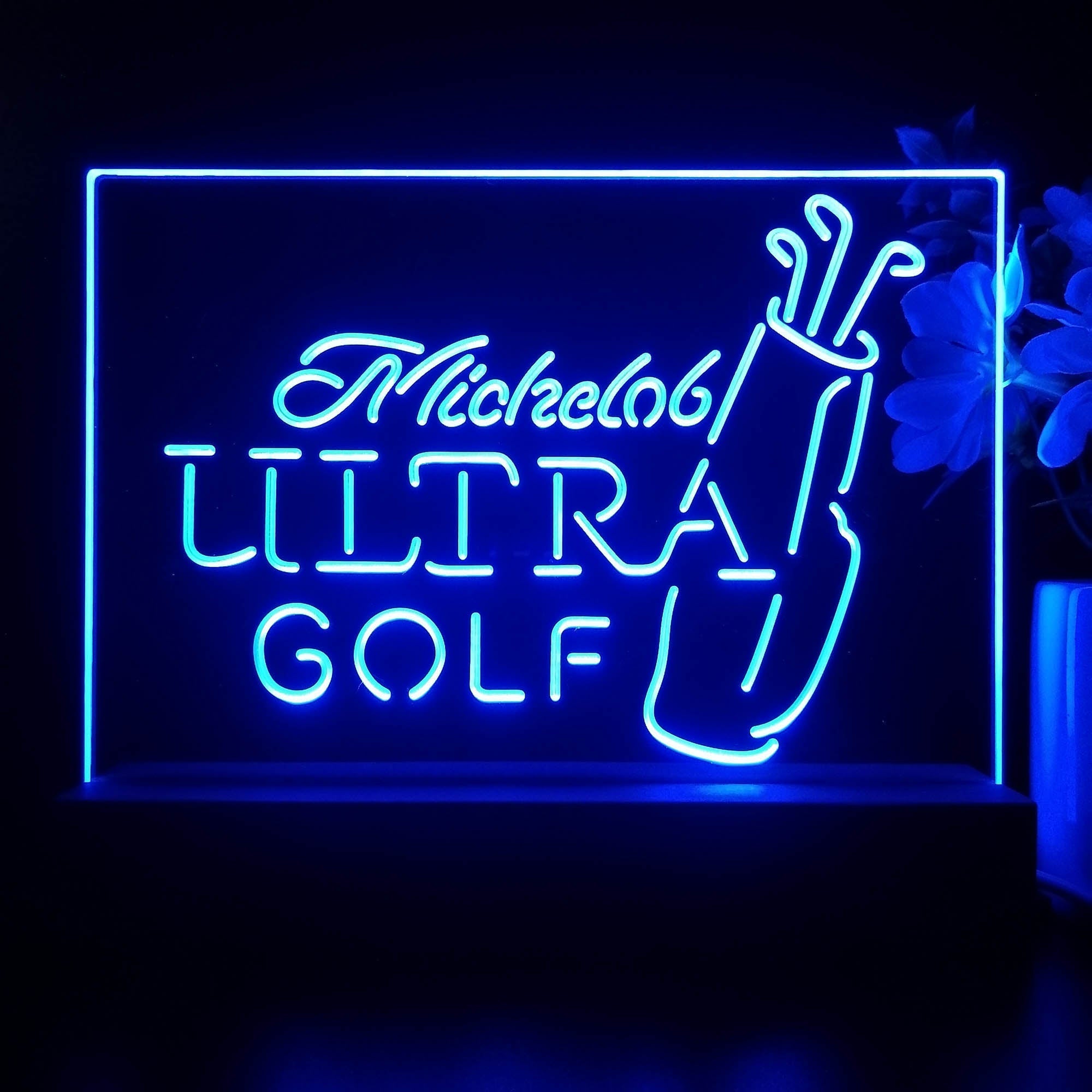 Michelobs Ultra Golf Bag Beer Bar Decoration Gifts Neon Sign Pub Bar Lamp