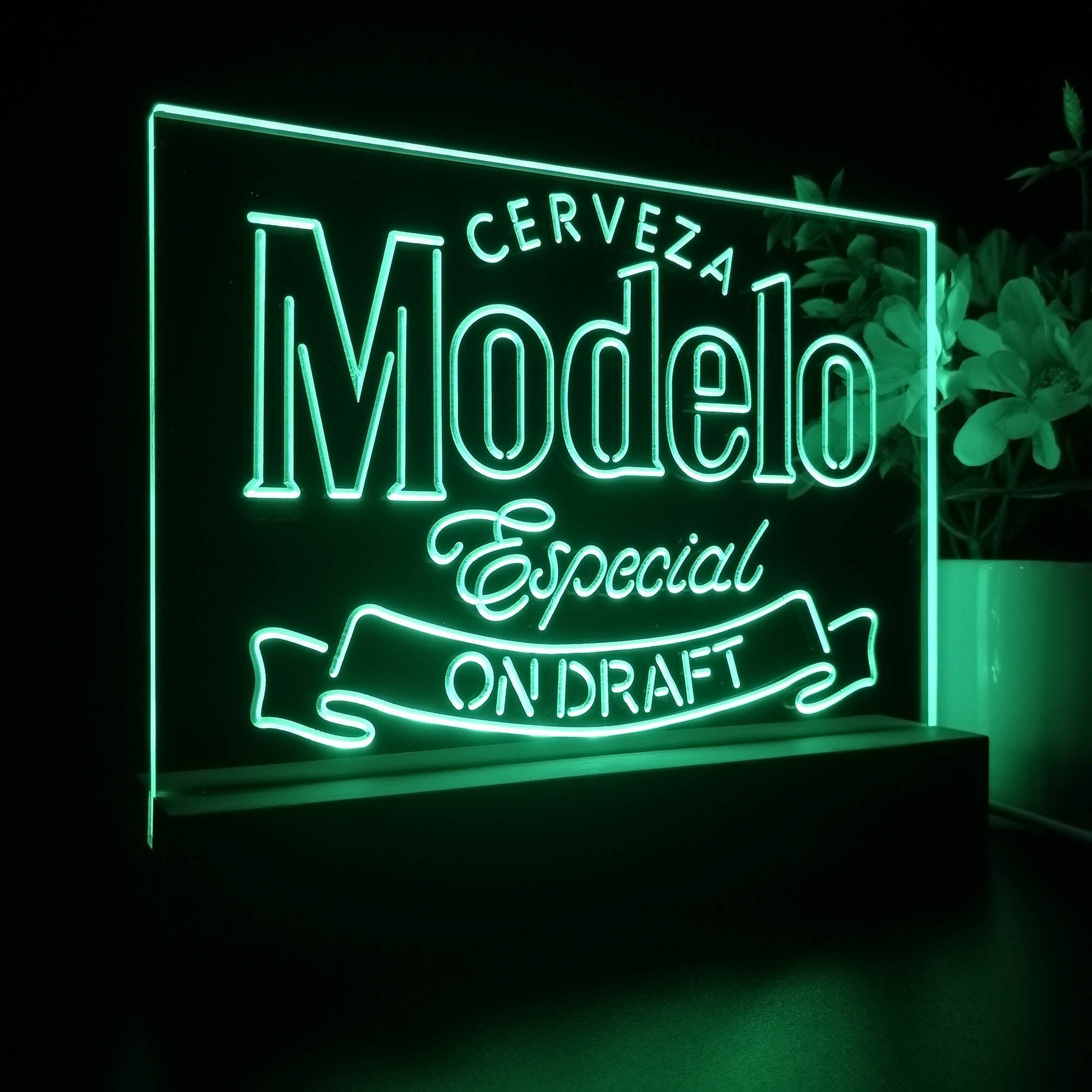 Cerveza Modelo Especial Draft Neon Sign Pub Bar Lamp