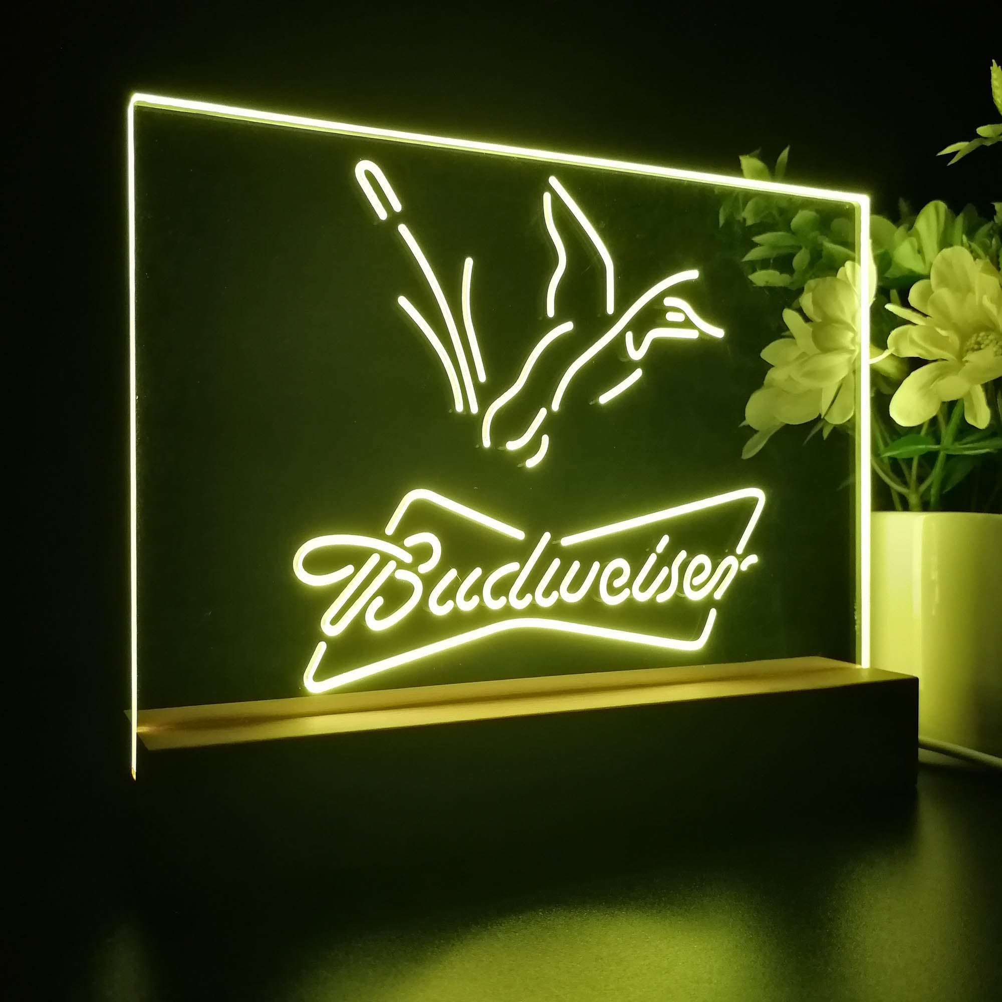 Budweisers Duck Hunting Home Beer Bar Decoration Gifts Neon Sign Pub Bar Lamp