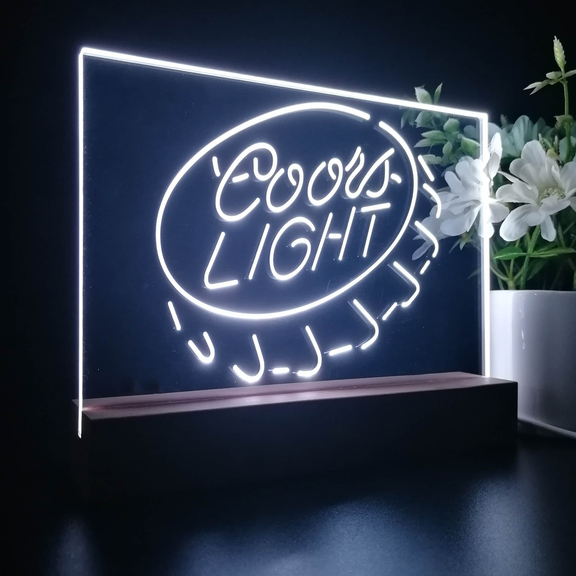 Coors Light Bottle Cap Neon Sign Pub Bar Lamp