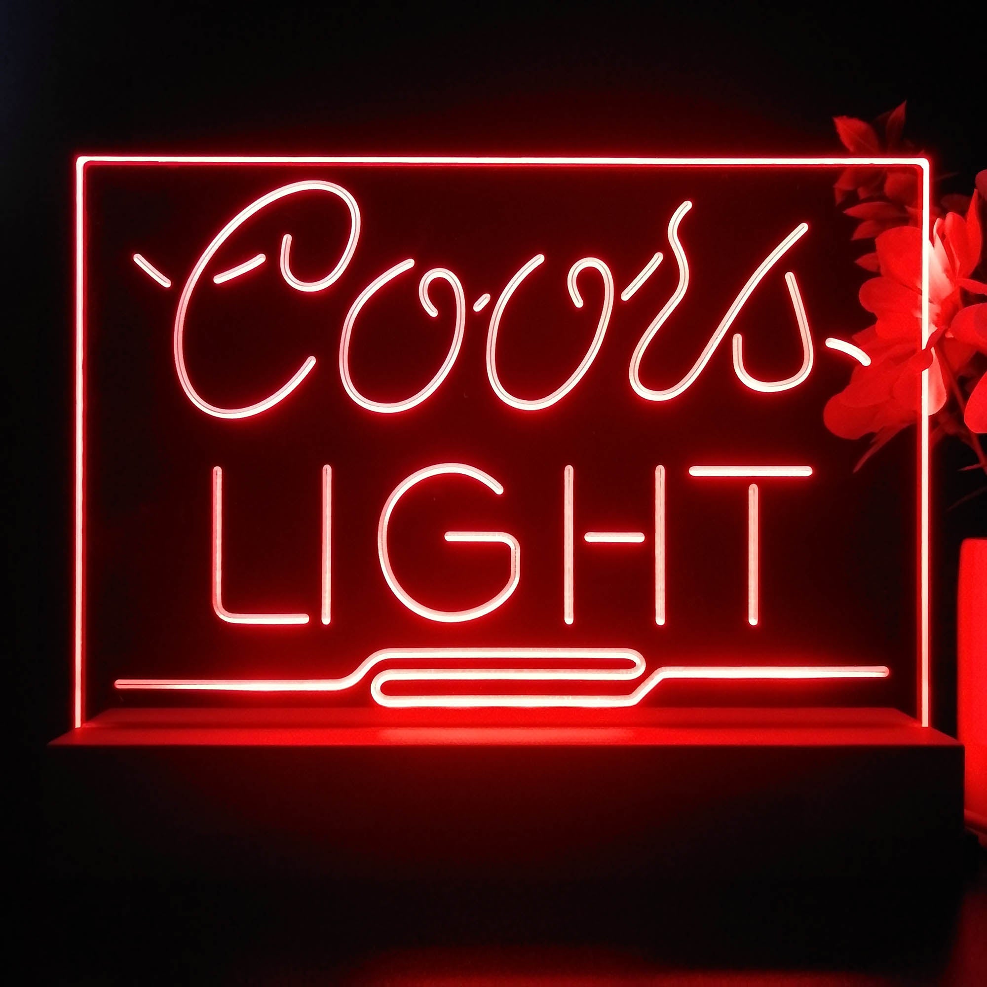 Coors Light Sport Beer Neon Sign Pub Bar Lamp