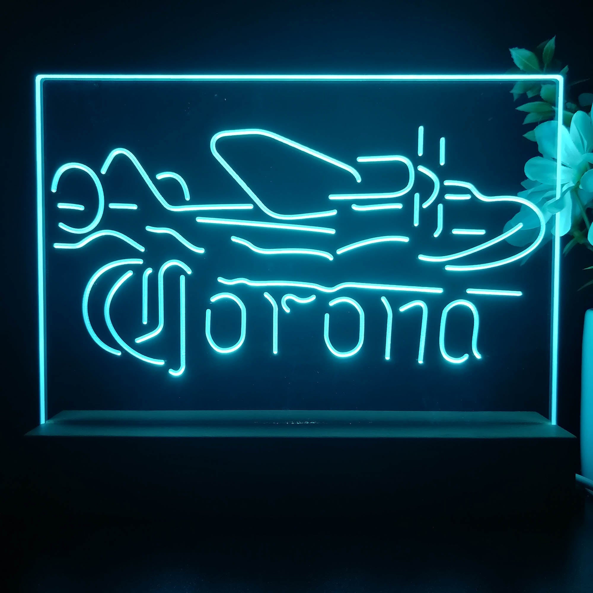 Corona Classic Plane Neon Sign Pub Bar Lamp