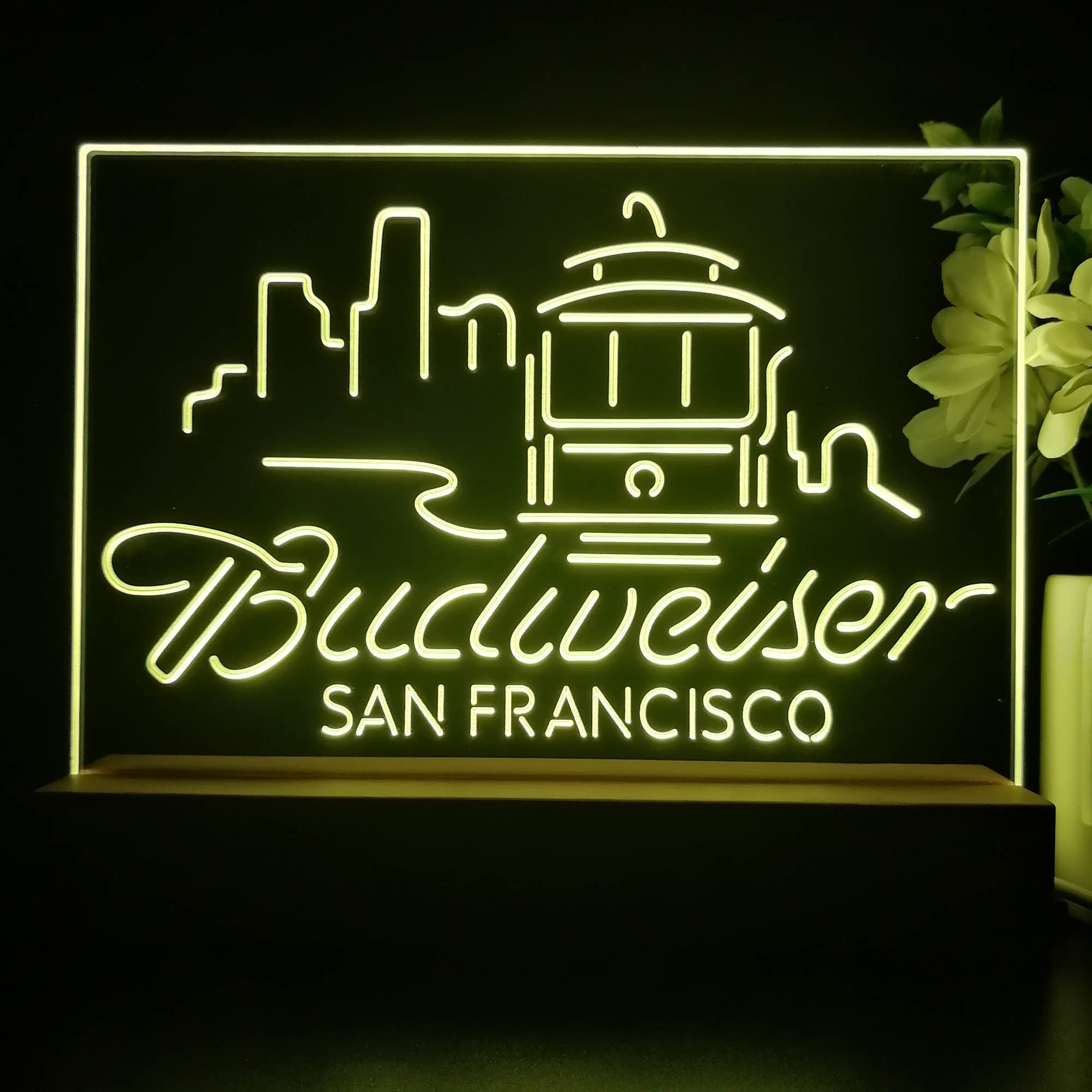 San Francisco Budweiser Beer Neon Sign Pub Bar Lamp