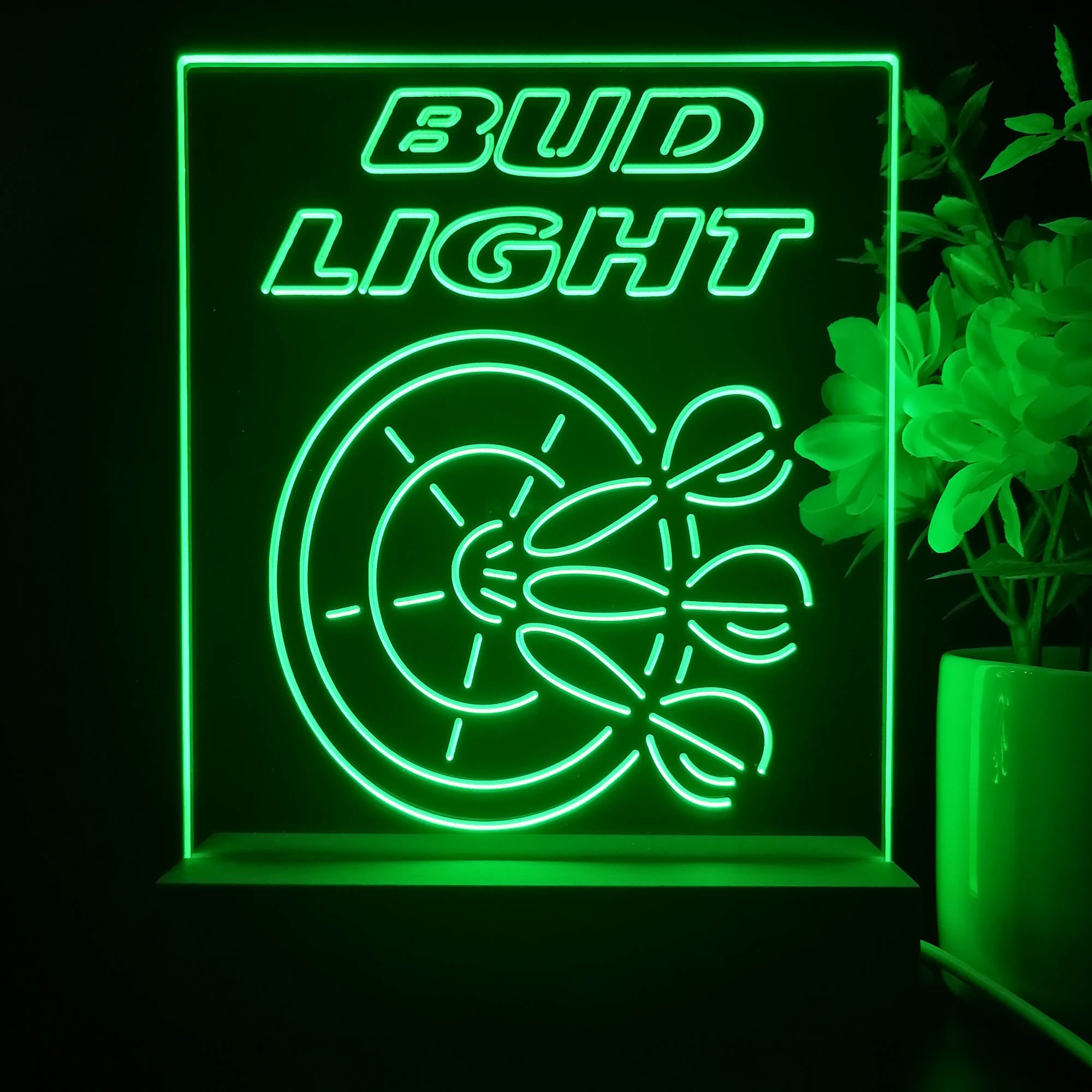 Bud Light Dart Bar Night Light Neon Pub Bar Lamp