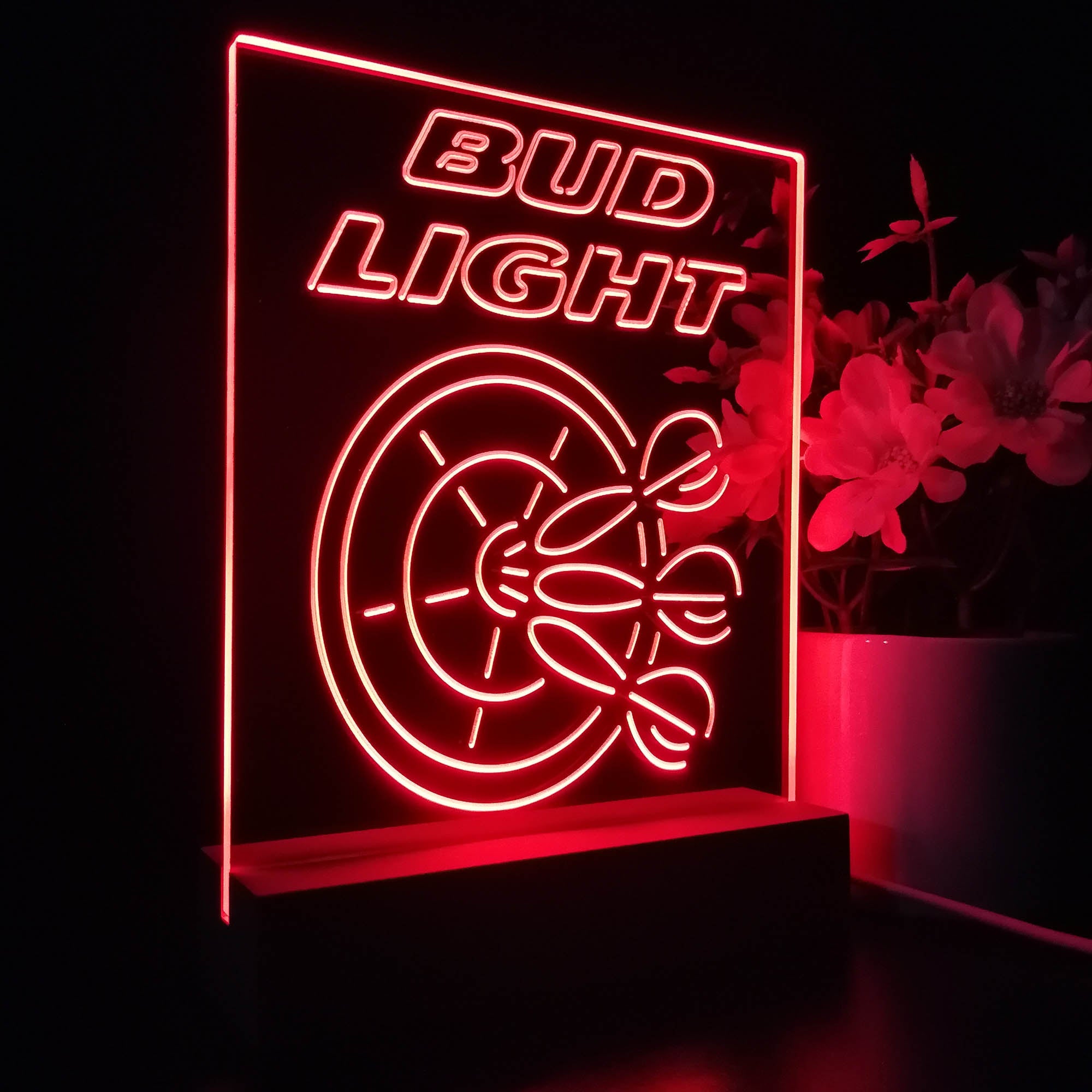 Bud Light Dart Bar Night Light Neon Pub Bar Lamp