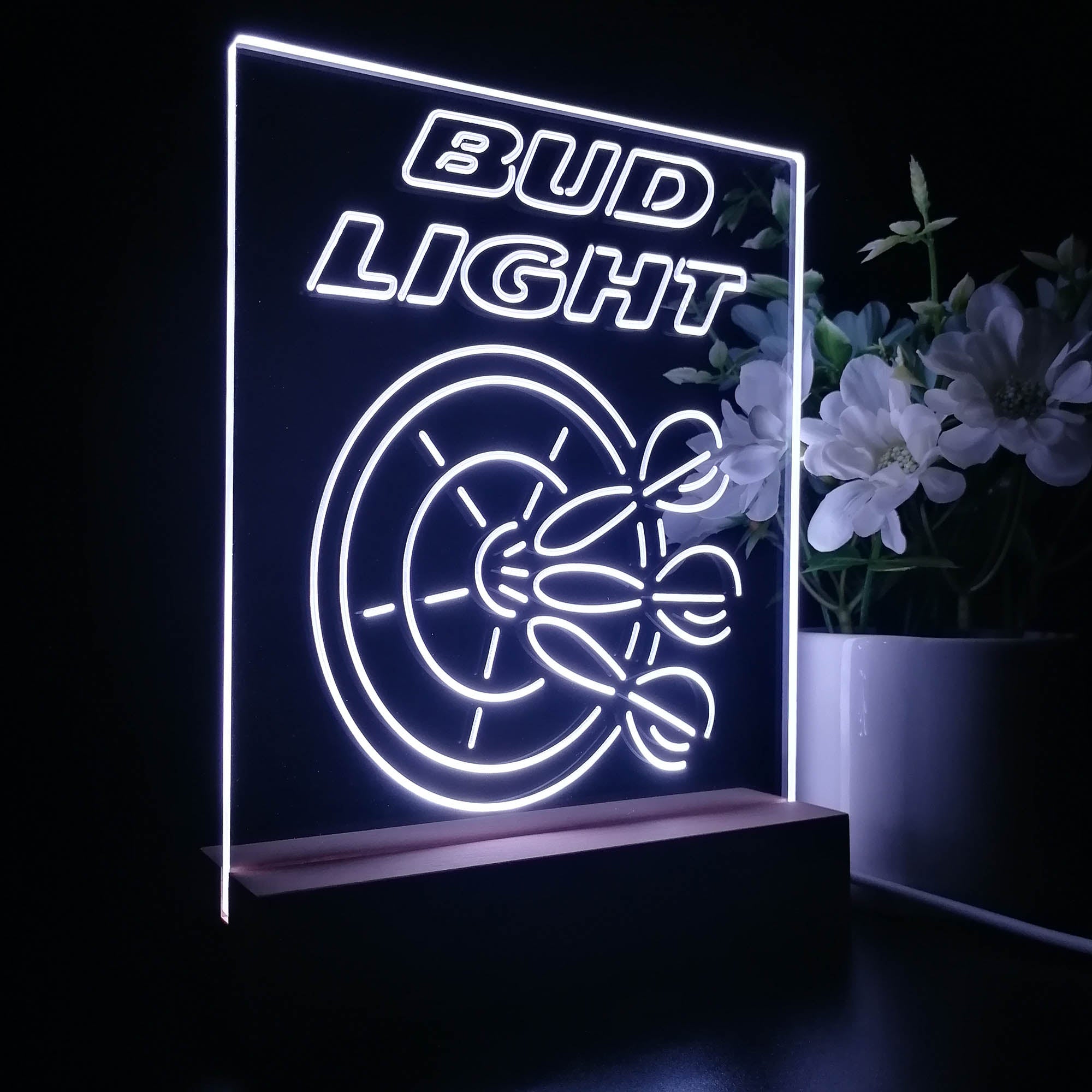 Bud Light Dart Bar Night Light Neon Pub Bar Lamp