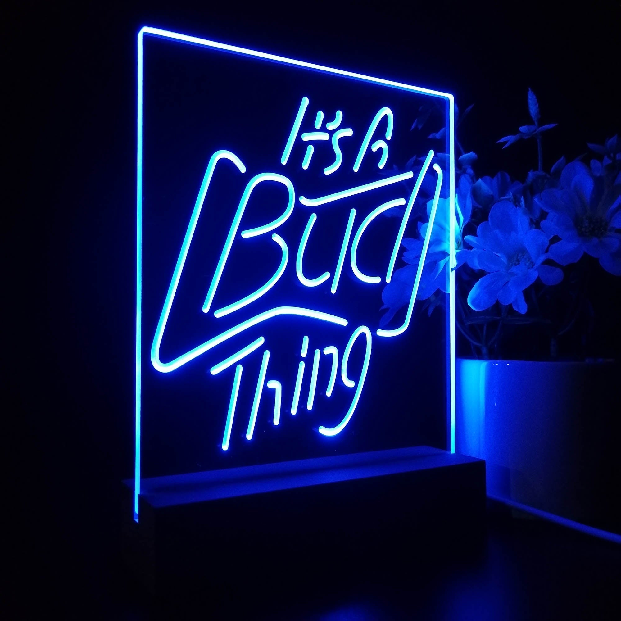 It's Bud Thing Night Light Neon Pub Bar Lamp