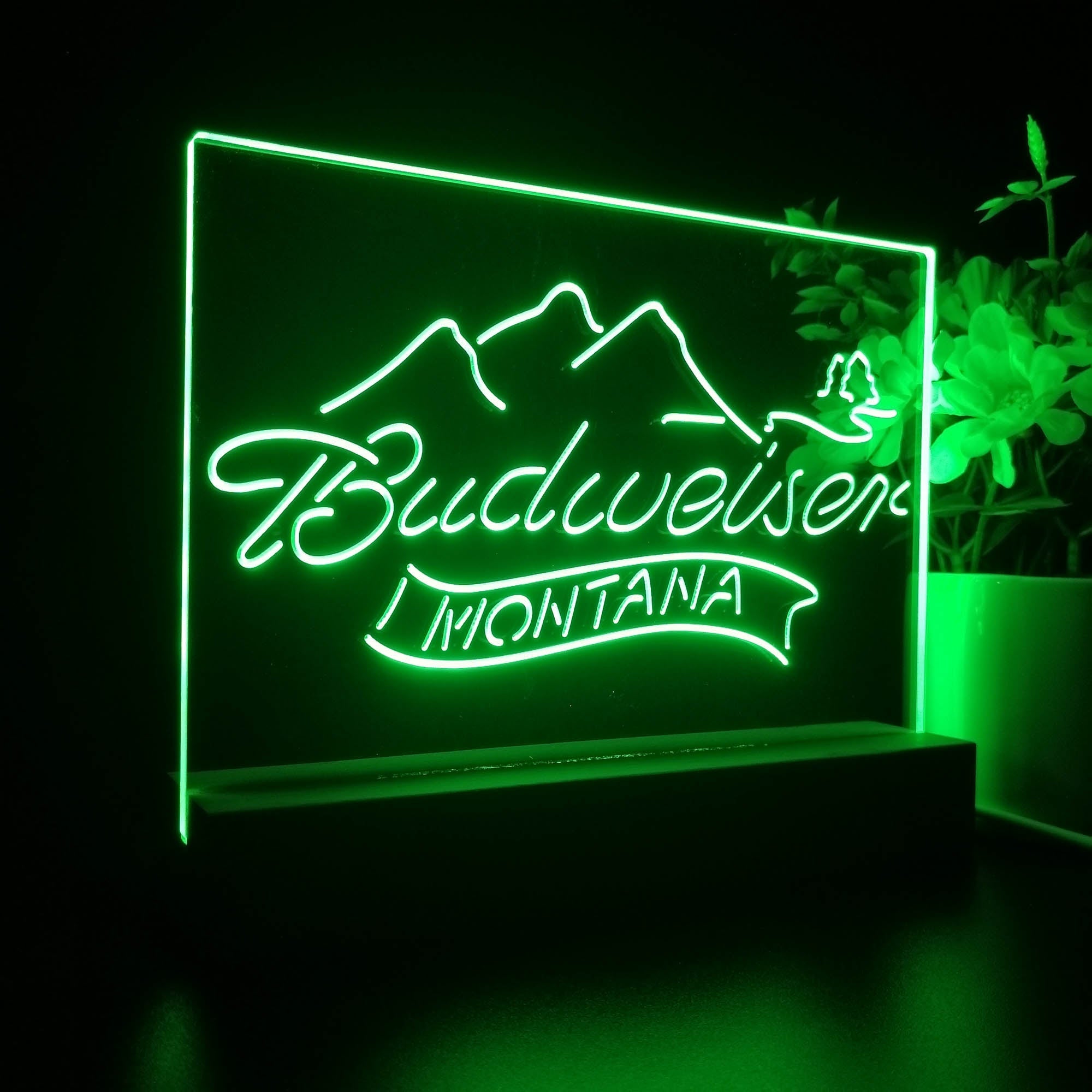 Budweiser Montana Neon Sign Pub Bar Lamp
