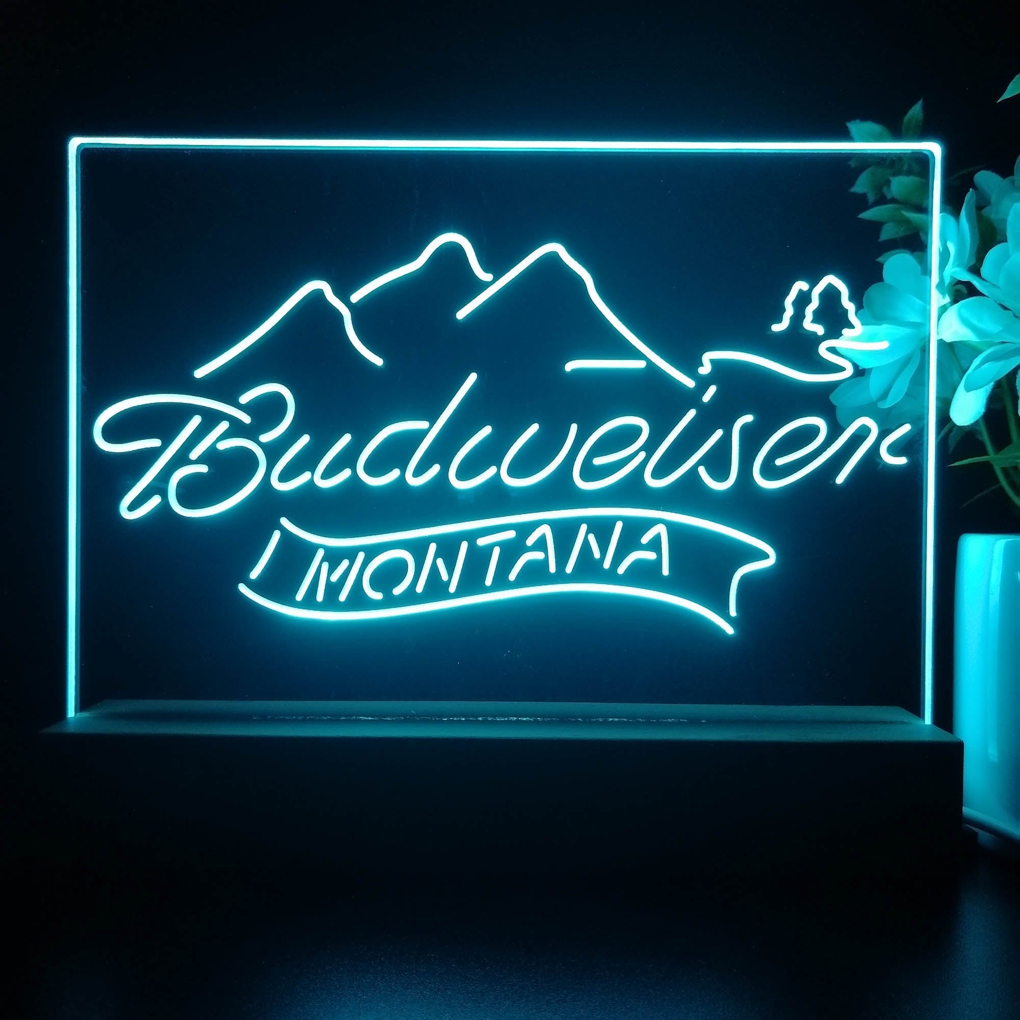 Budweiser Montana Neon Sign Pub Bar Lamp