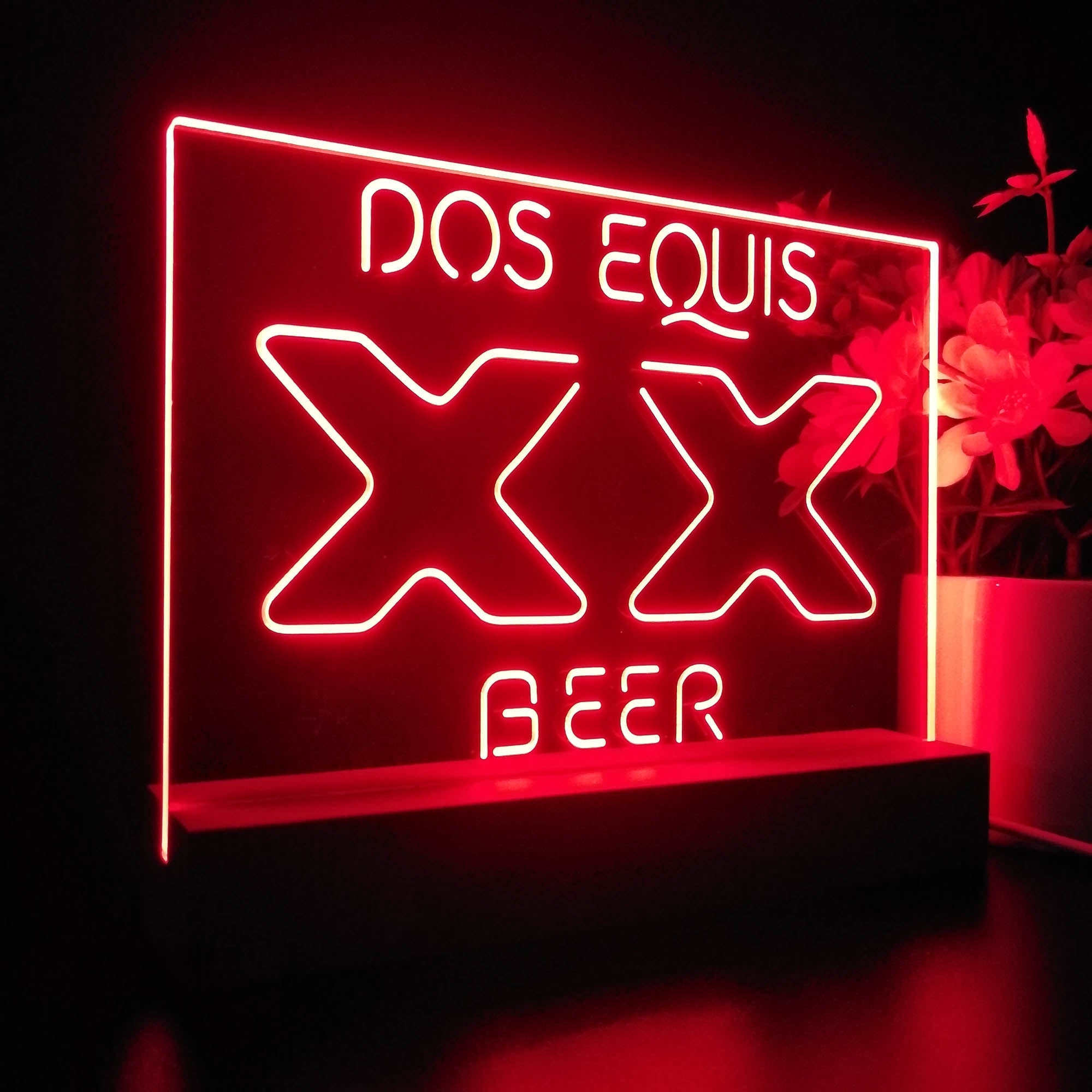 Dos Equis XX Beer Bar Neon Sign Pub Bar Lamp