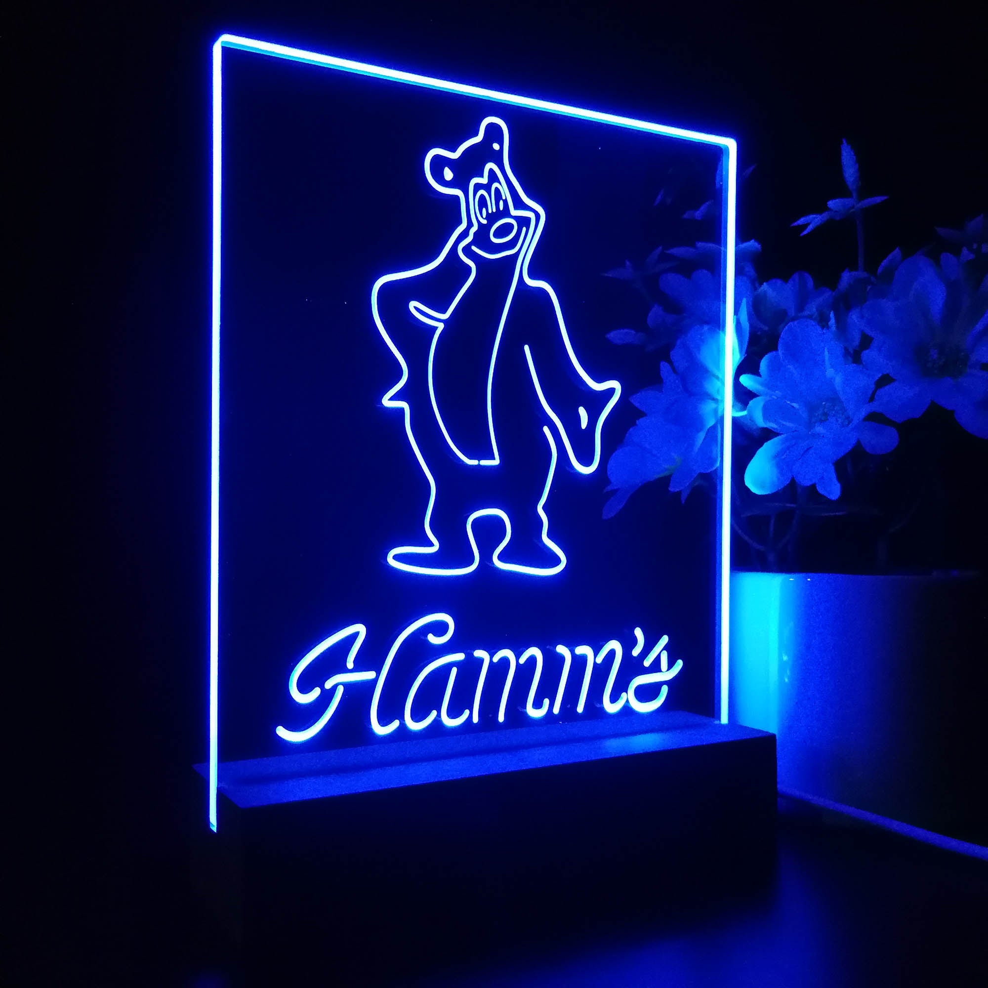 Hamm's Beer Bear Bar Night Light Neon Pub Bar Lamp