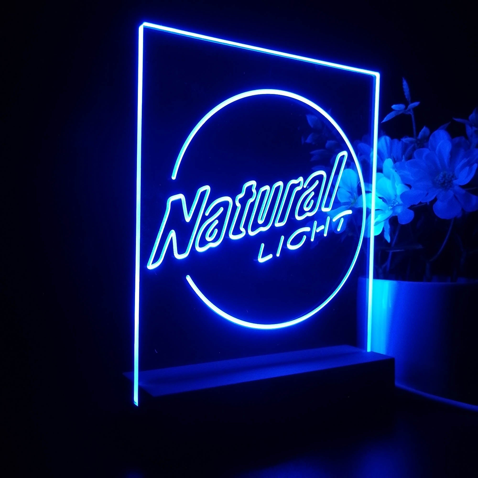 Natural Light Circle Bar 3D Illusion Night Light Desk Lamp