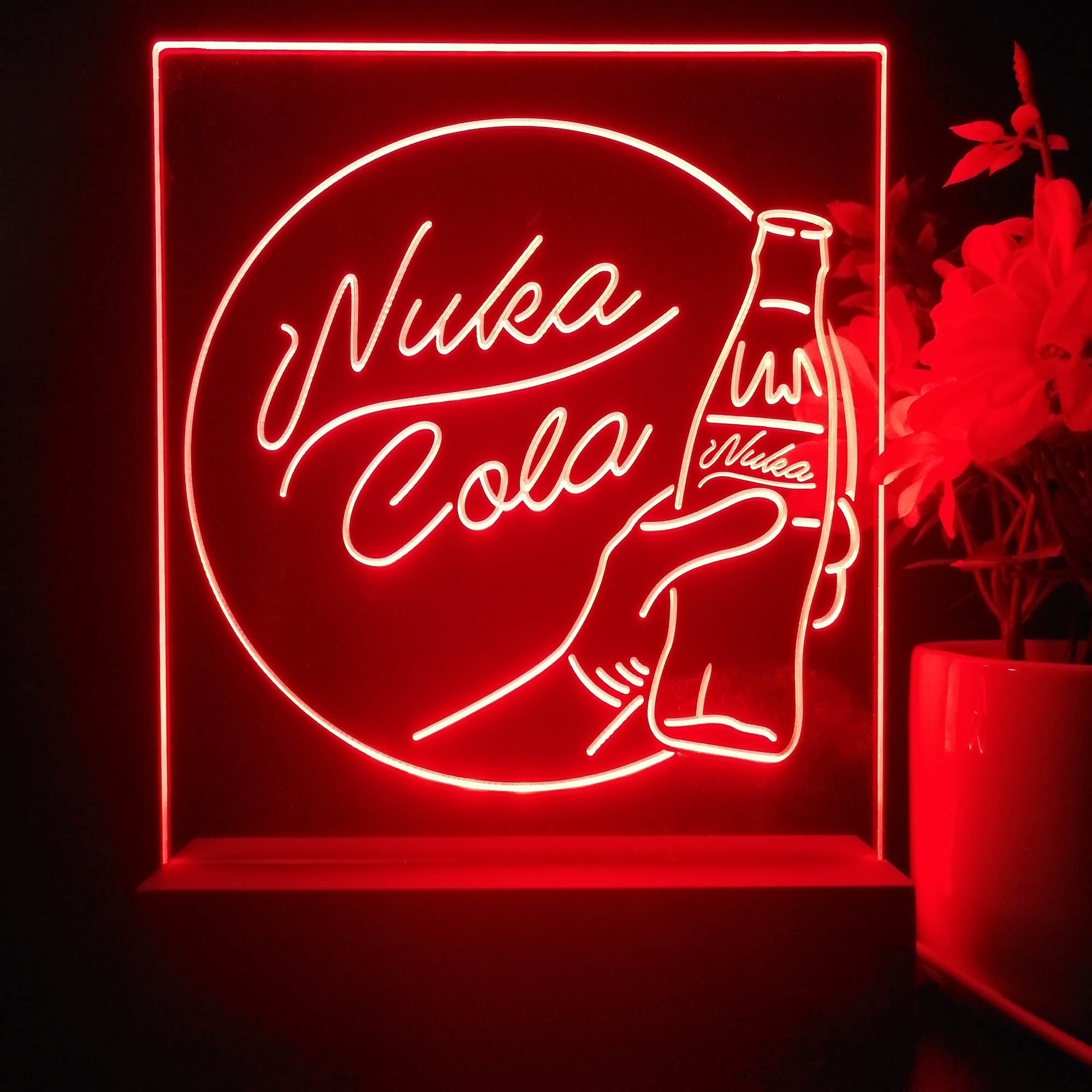 Nuka Cola Fallout Game Room 3D Illusion Night Light Desk Lamp