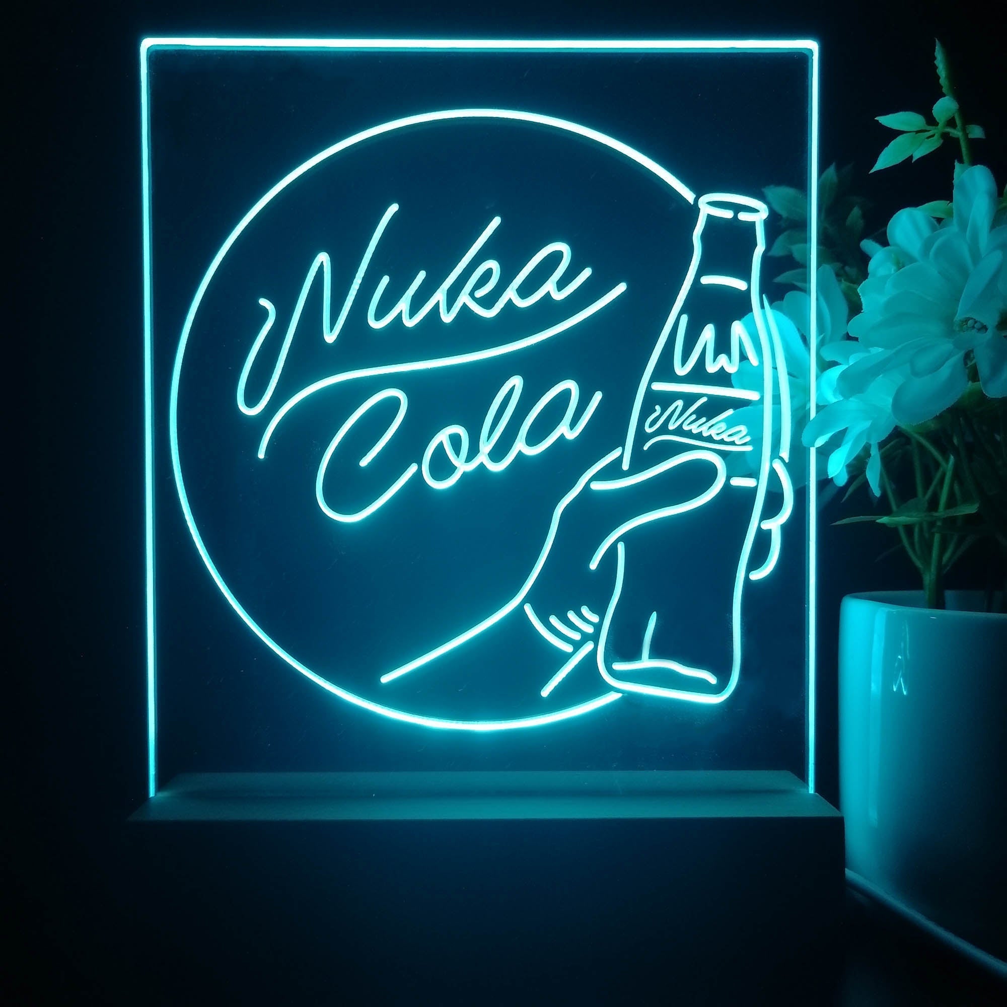 Nuka Cola Fallout Game Room 3D Illusion Night Light Desk Lamp