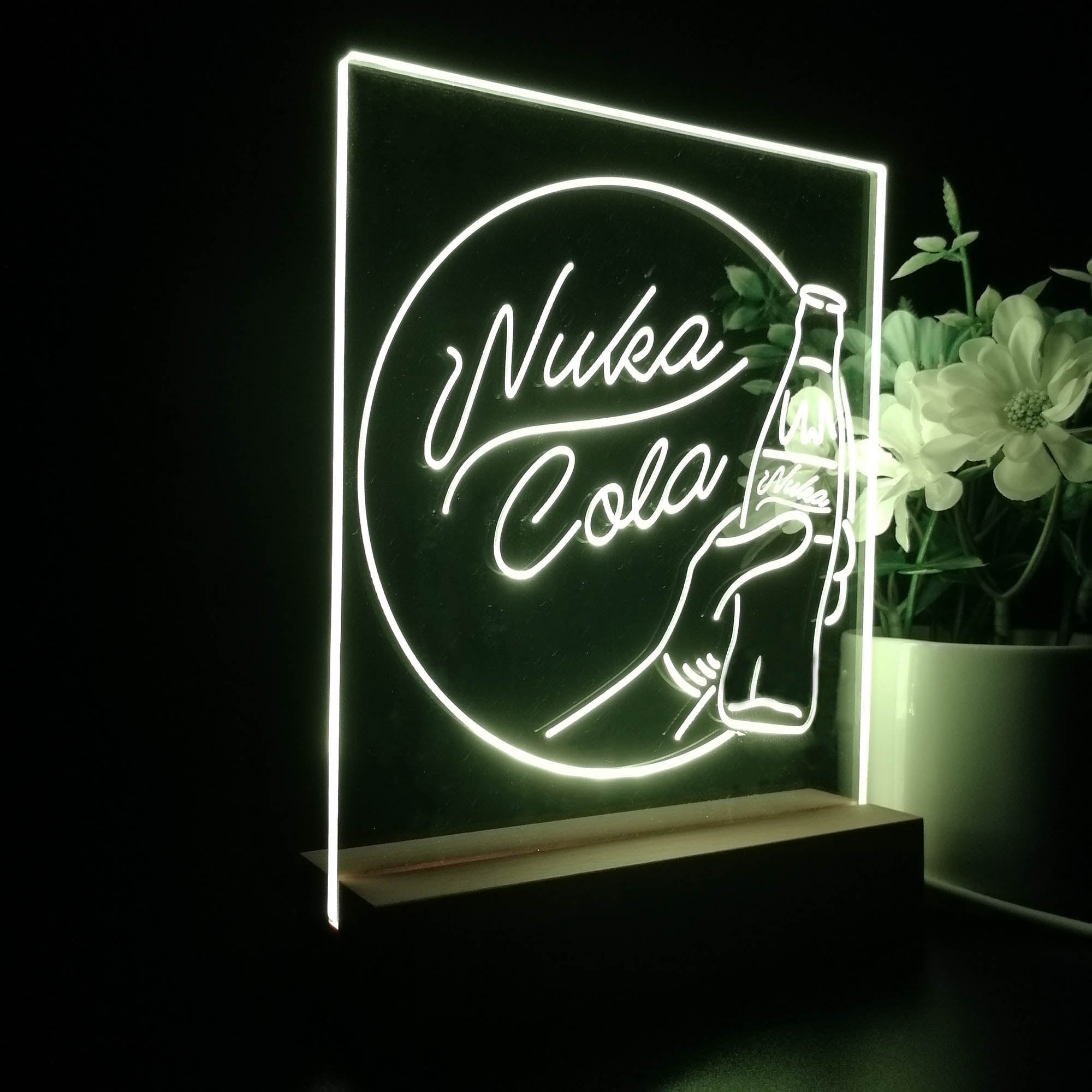Nuka Cola Fallout Game Room 3D Illusion Night Light Desk Lamp