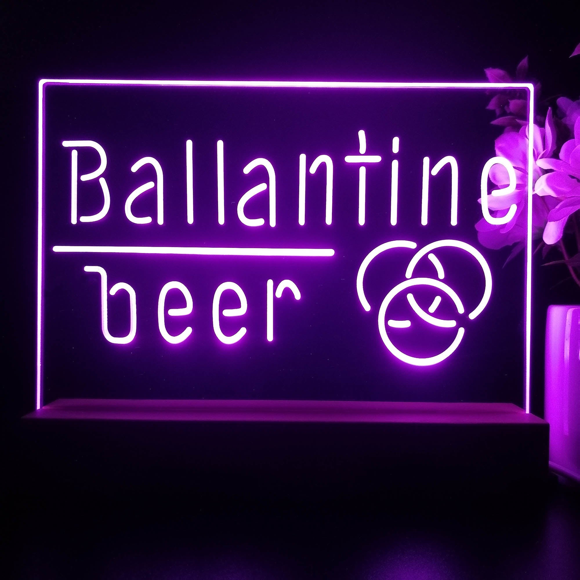 Ballantine Beer Bar Neon Sign Pub Bar Lamp