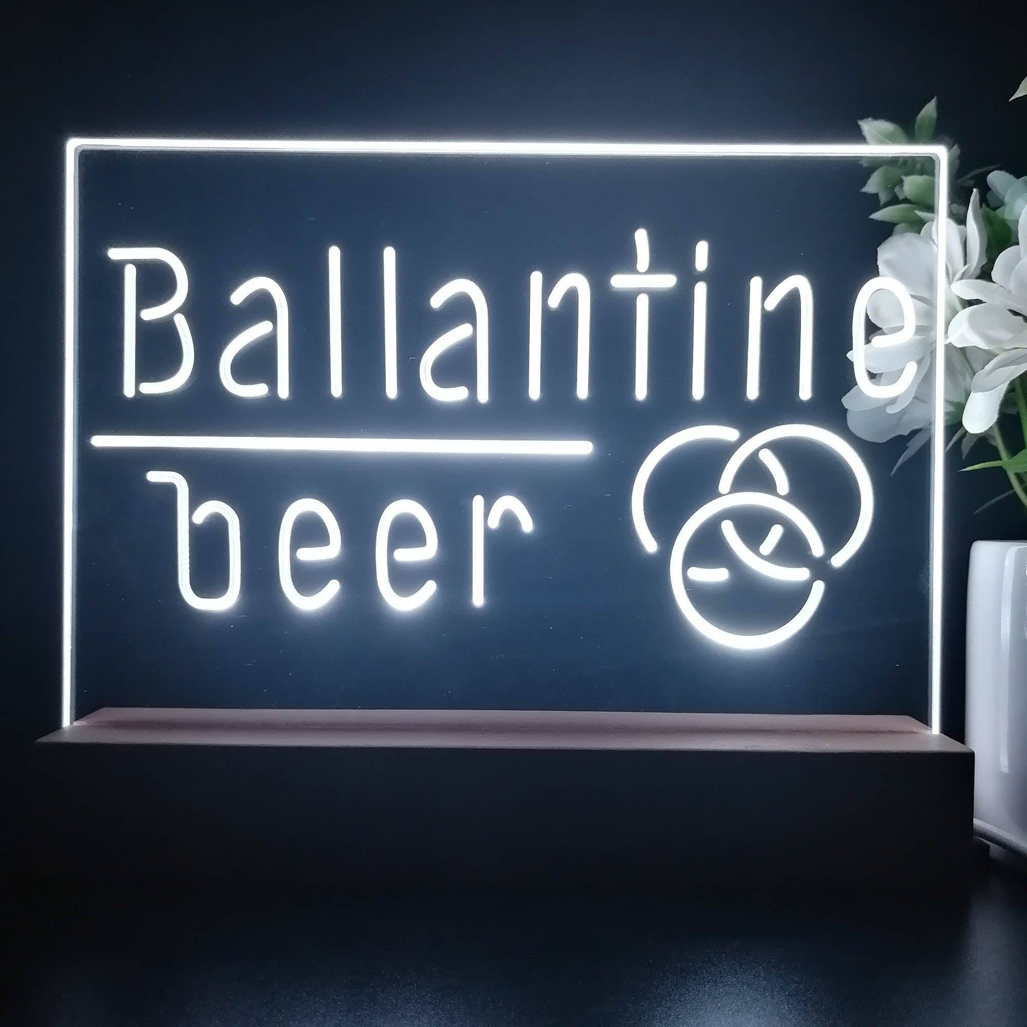 Ballantine Beer Bar Neon Sign Pub Bar Lamp